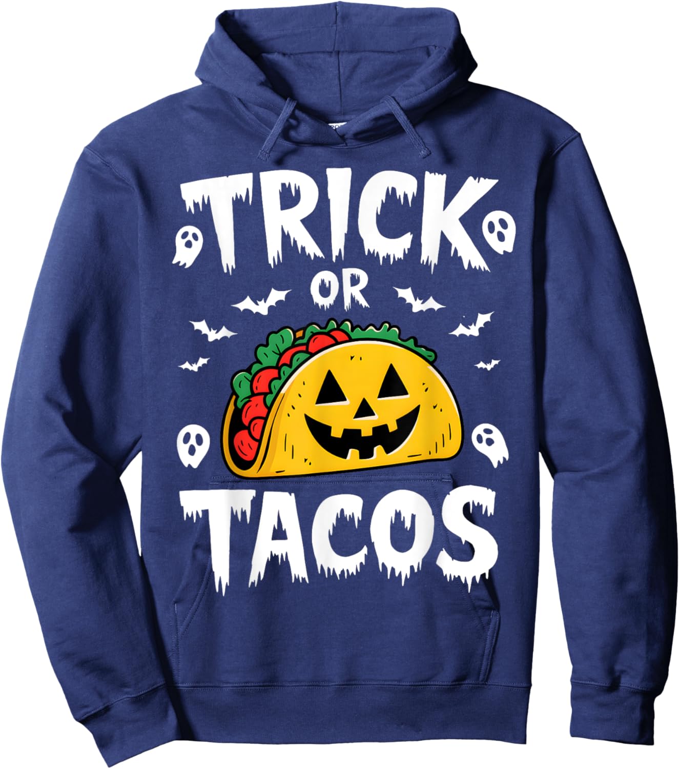 Halloween Trick Or Tacos Mexican Food Costume Lover Hoodie - Hoodie | Navy