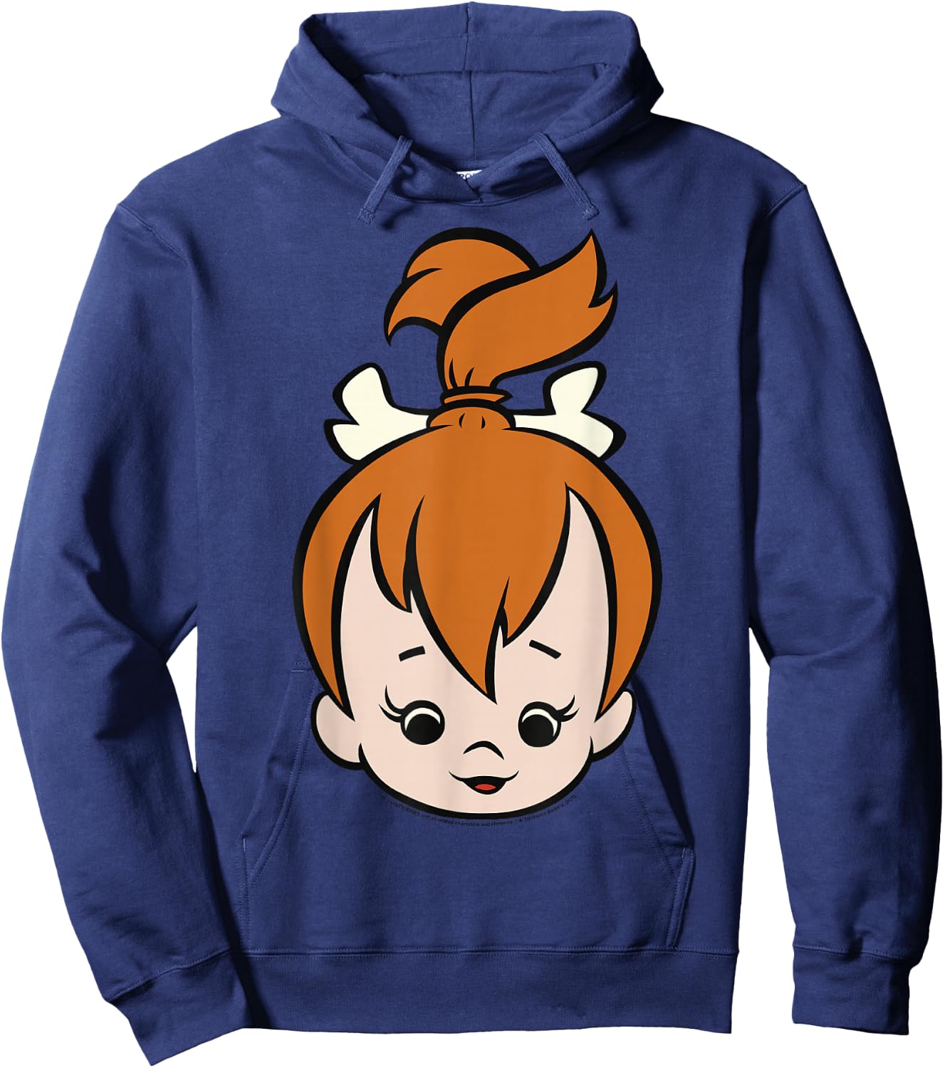 The Flintstones Pebbles Big Face Hoodie - Hoodie | Navy