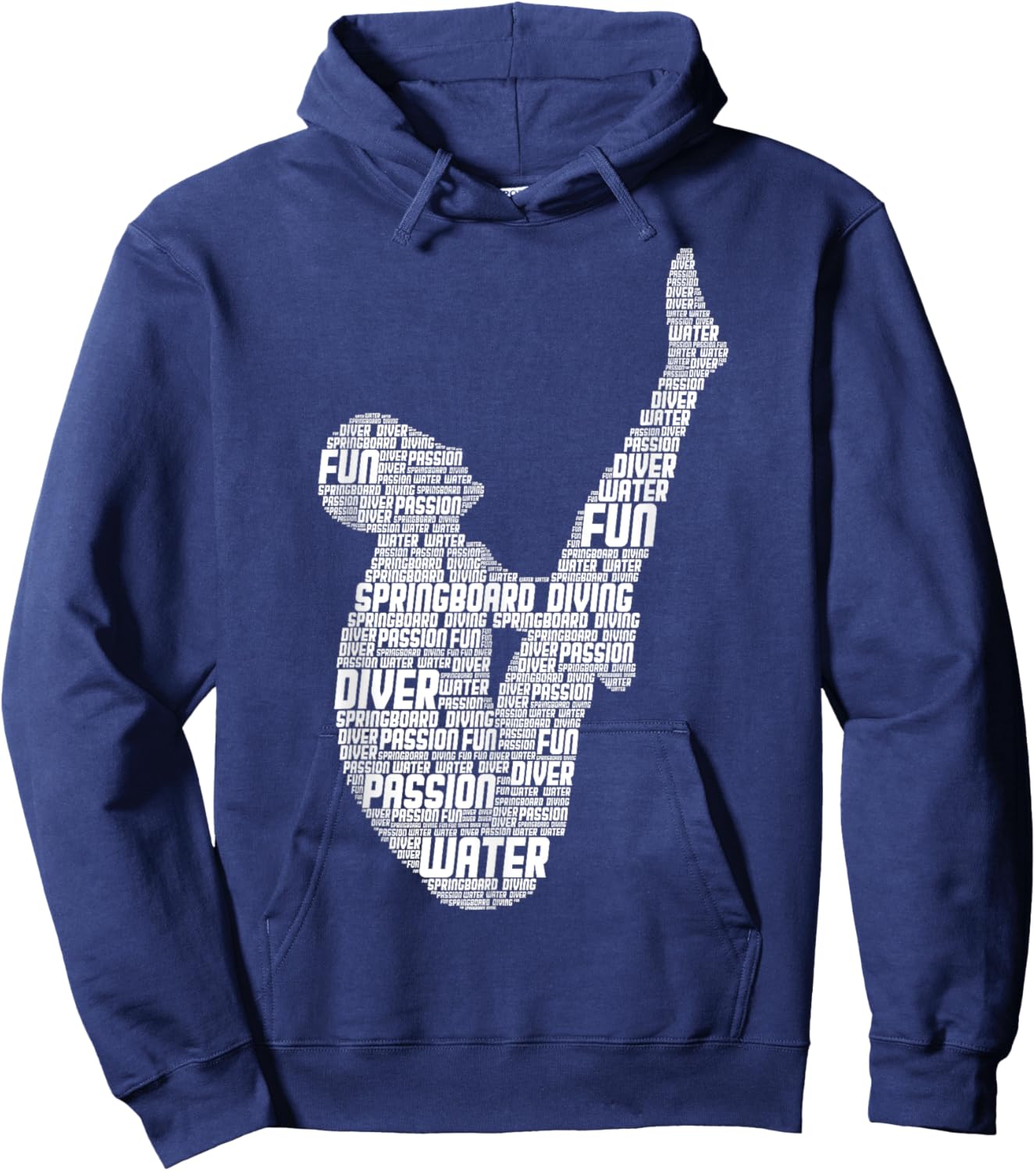 Springboard Diver Springboard Diving Platform Diving Hoodie - Hoodie | Navy