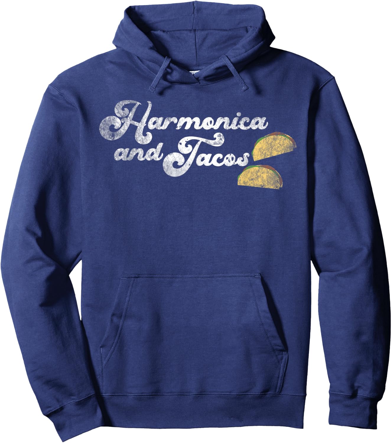 Harmonica And Tacos Hoodie - Hoodie | Navy