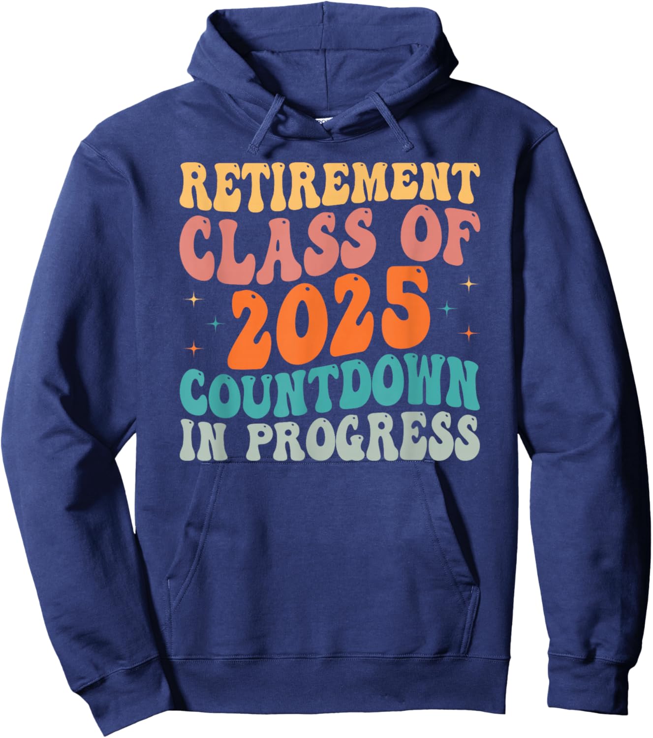 Retirement Class of 2025 Teacher Prof Retirement Loading Hoodie - Hoodie | Navy
