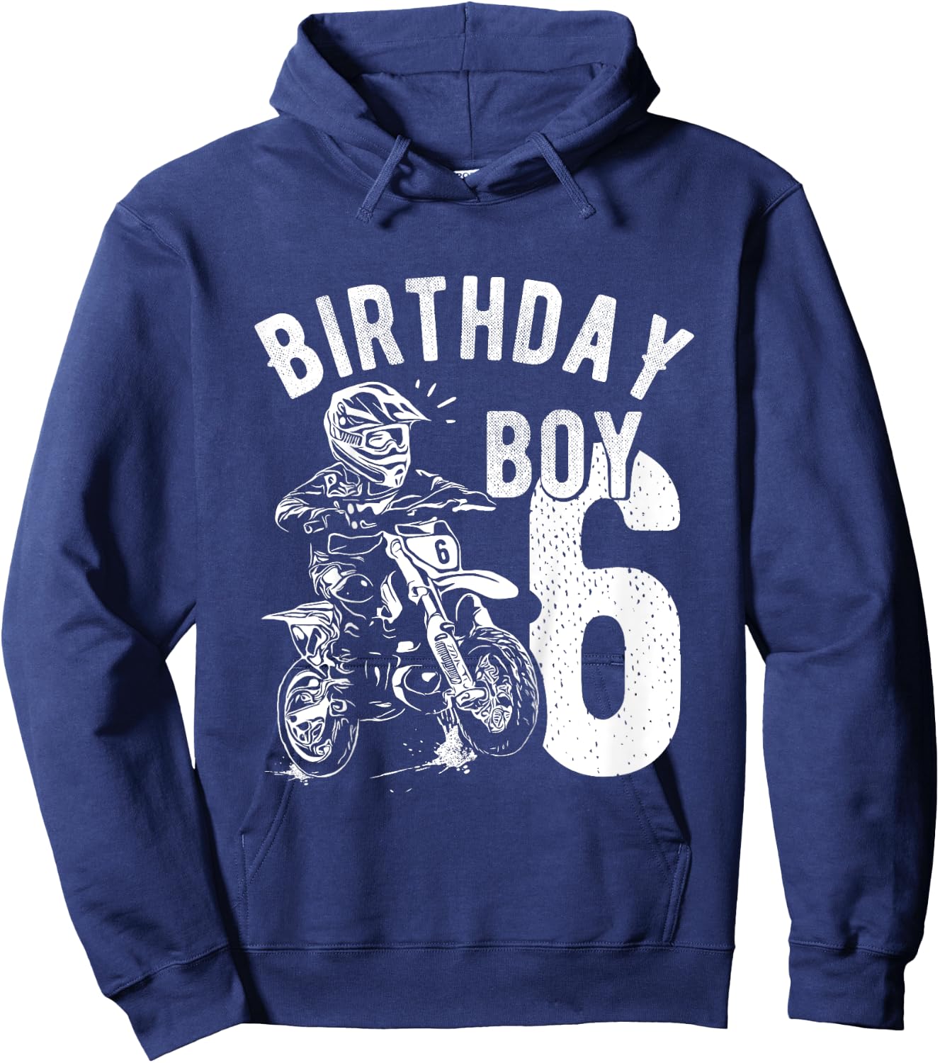 Kids 6 years old kid - Birthday boy - Dirt bike - Motorcycle Hoodie - Hoodie | Navy