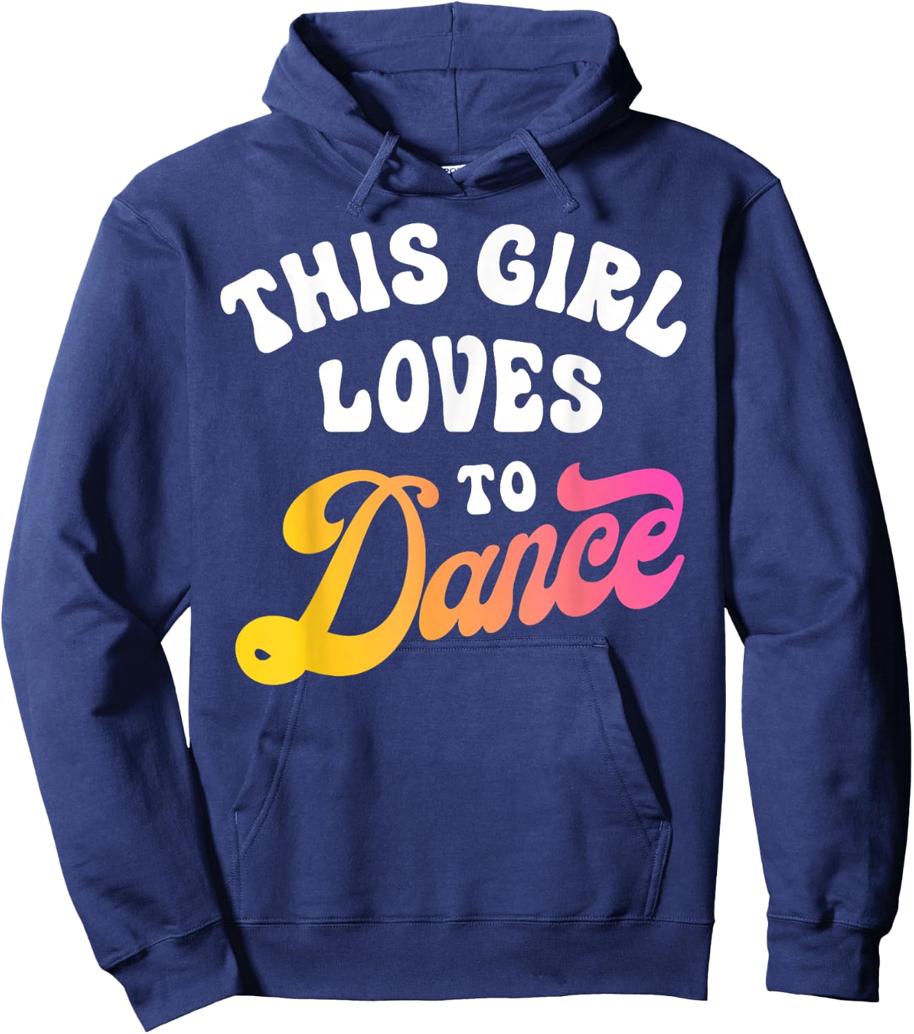 This Girl Loves to Dance Funny Dancer Dancing Gifts Women Small Hoodie - Hoodie | Navy