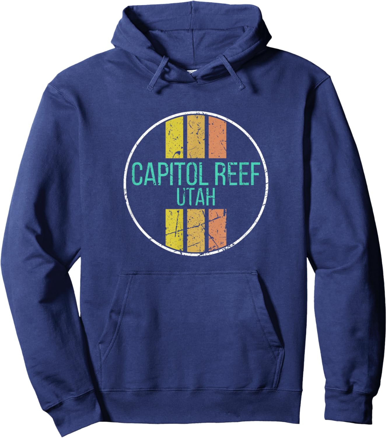 Capital Reef National Park Shirt - Retro National Park Hoodie - Hoodie | Navy
