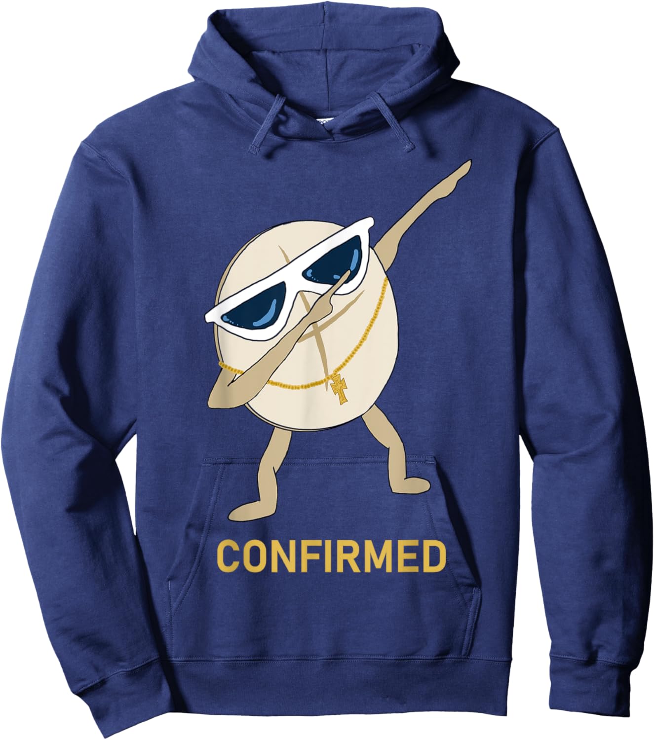 Confirmation Christian Catholic Funny Dabbing Bread Hoodie - Hoodie | Navy