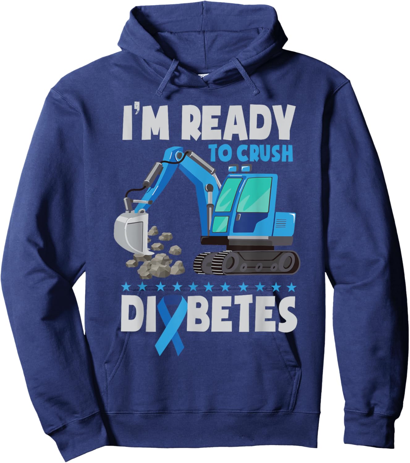 Diabetes Awareness Kids Diabetic Type 1 Diabetes Hoodie - Hoodie | Navy