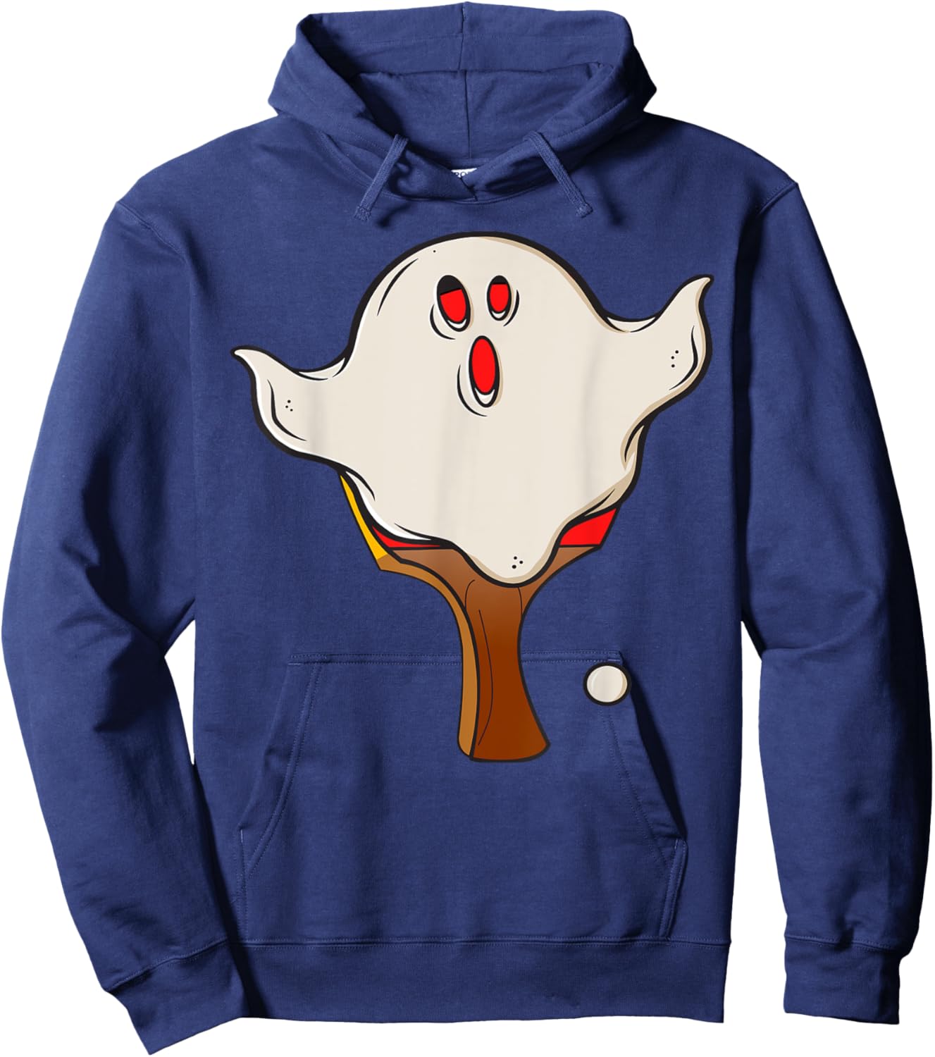 Table Tennis Halloween Ghost Halloween Disguise Halloween Hoodie - Hoodie | Navy