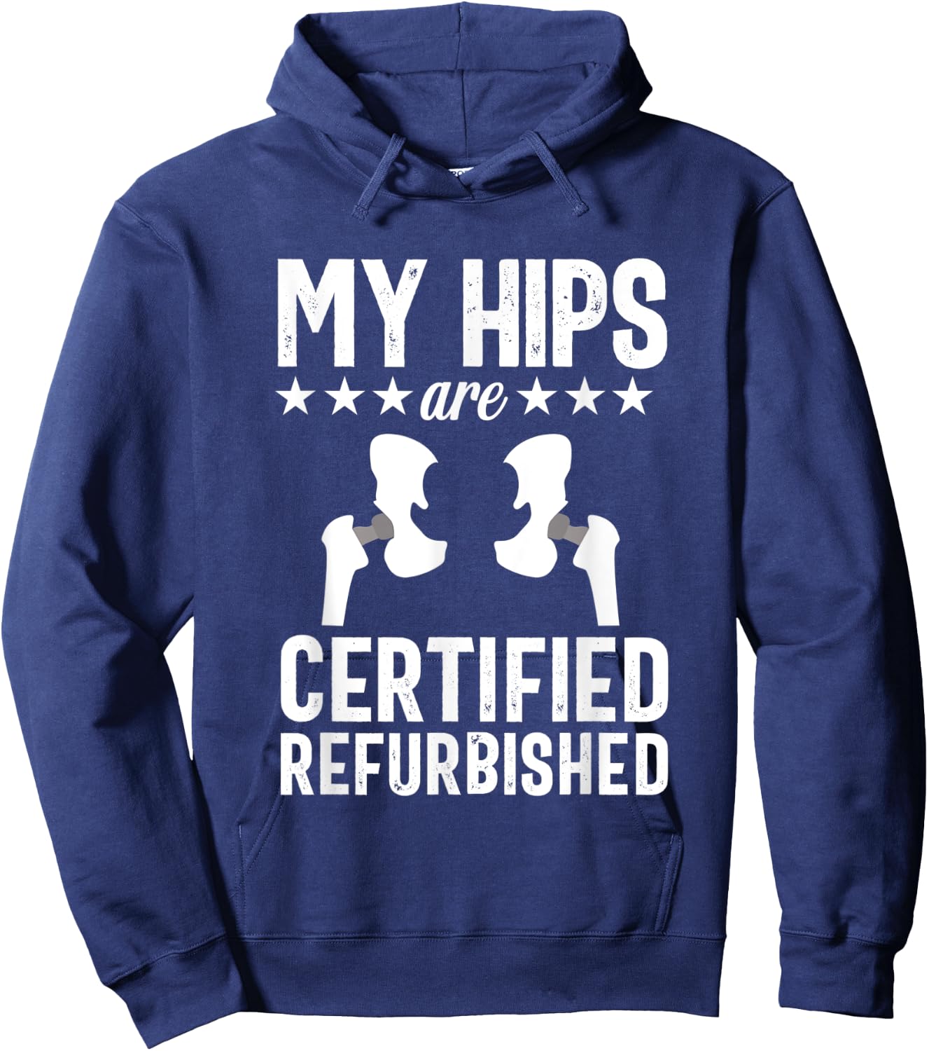 Hip Replacement Joint Replacement Surgery Recovery Gag Gift Hoodie - Hoodie | Navy