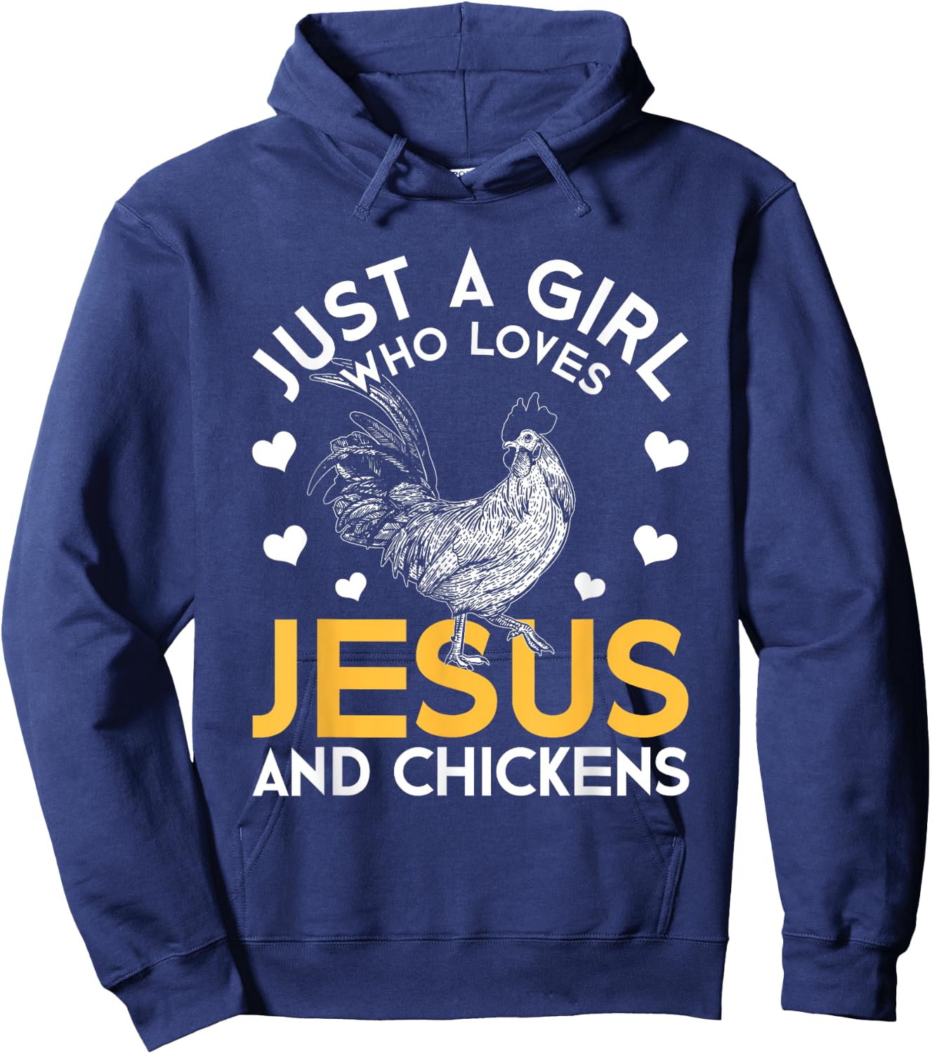 Christian Funny Religious Farmer Women Gift Jesus Hoodie - Hoodie | Navy