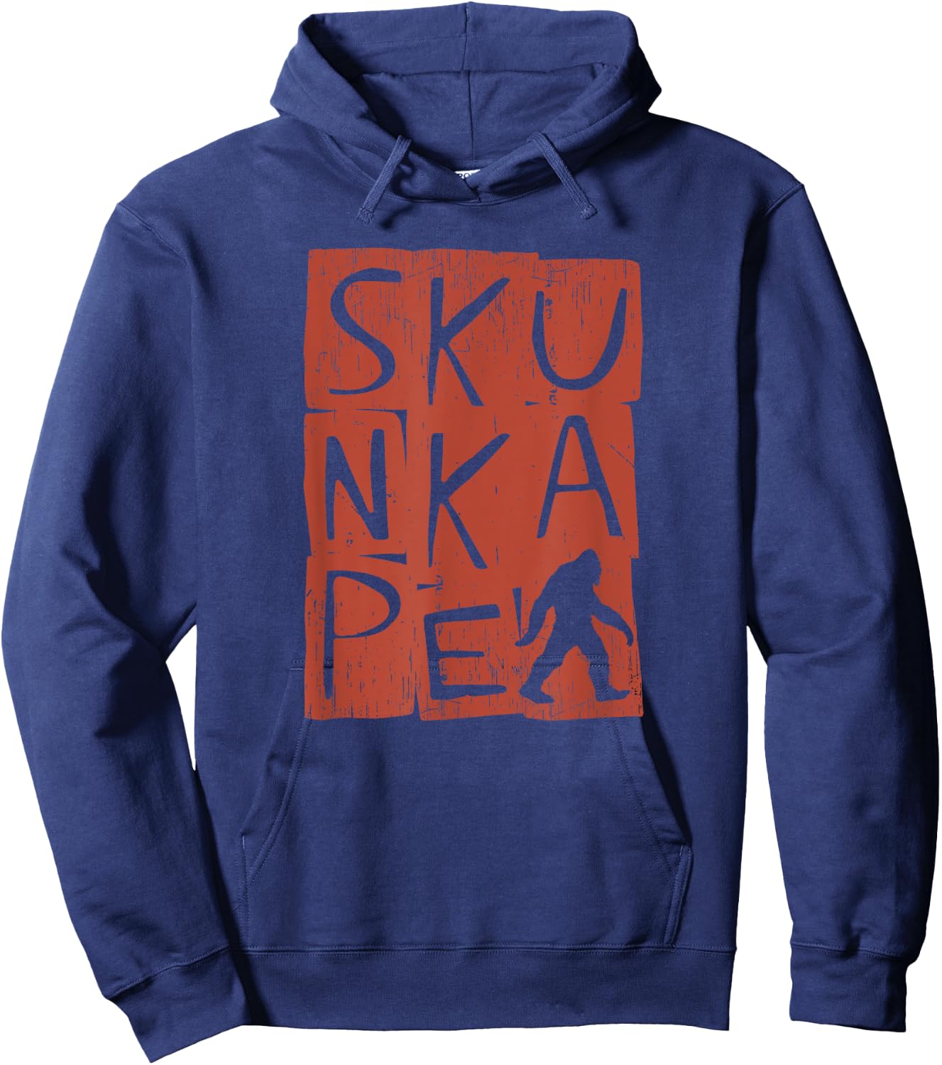 Skunk Ape - Sasquatch Florida Bigfoot Grunge Cryptid Hoodie - Hoodie | Navy