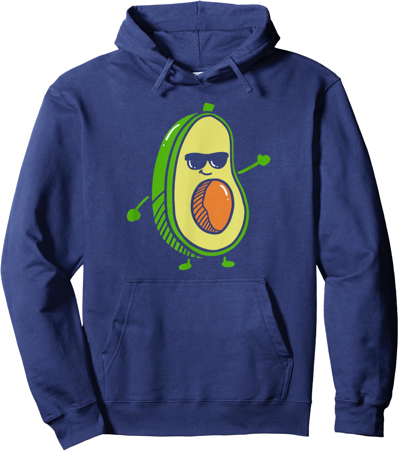 Sweet Dancing Avocado - Guacamole Avocado Graphics Hoodie - Hoodie | Navy
