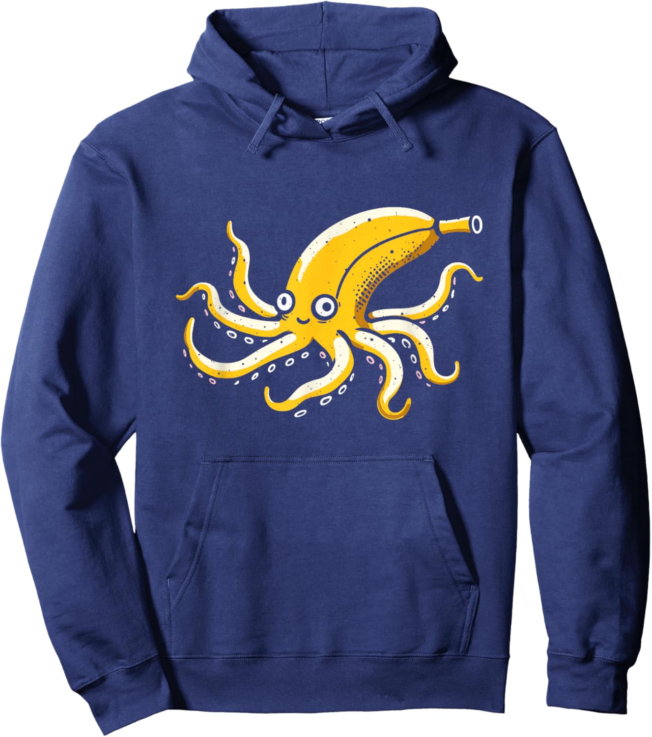 Bananacle Banana Tentacles - Funny Banana Squid Octopus Pun Hoodie - Hoodie | Navy