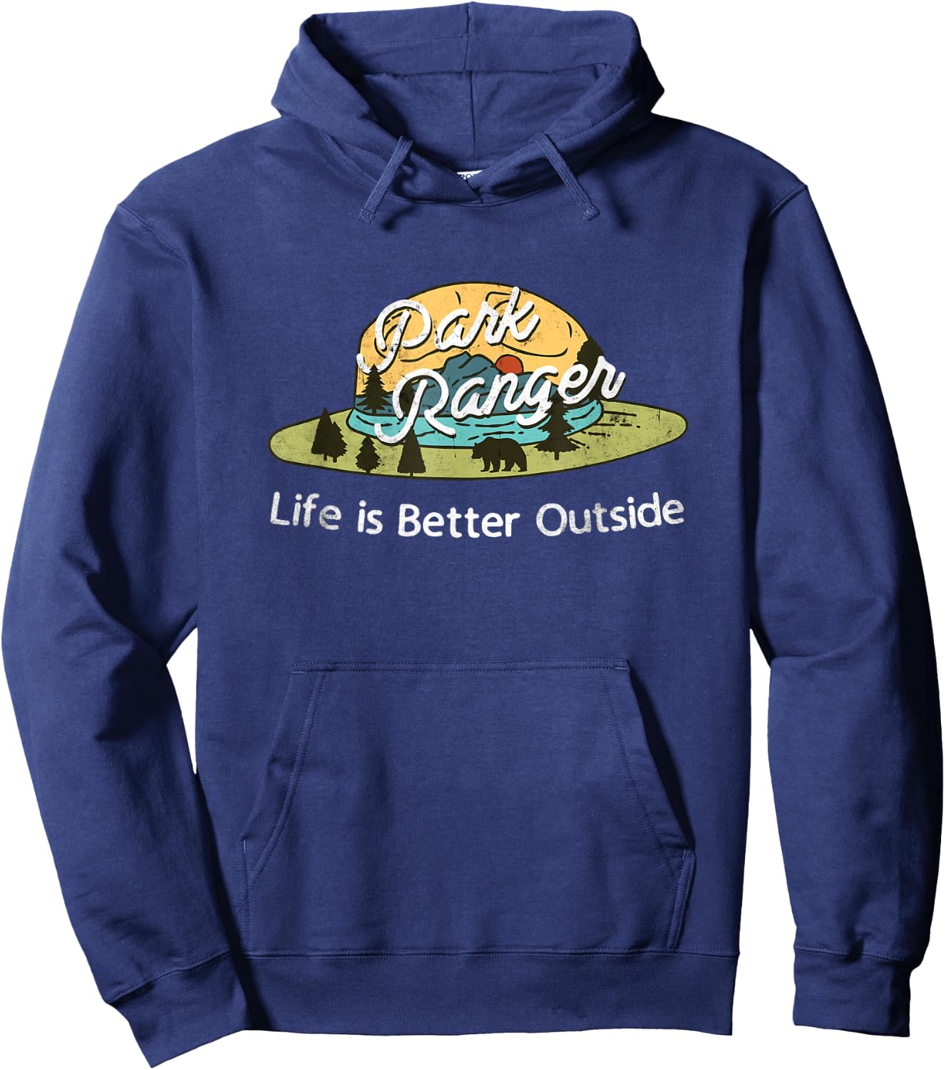 Park Ranger Shirt Supply Men's Classic Fit Black Hoodie - Hoodie | Navy