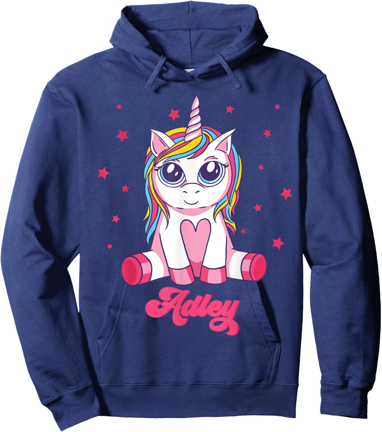 Adley Merch Unicorn Design Hoodie - Hoodie | Navy