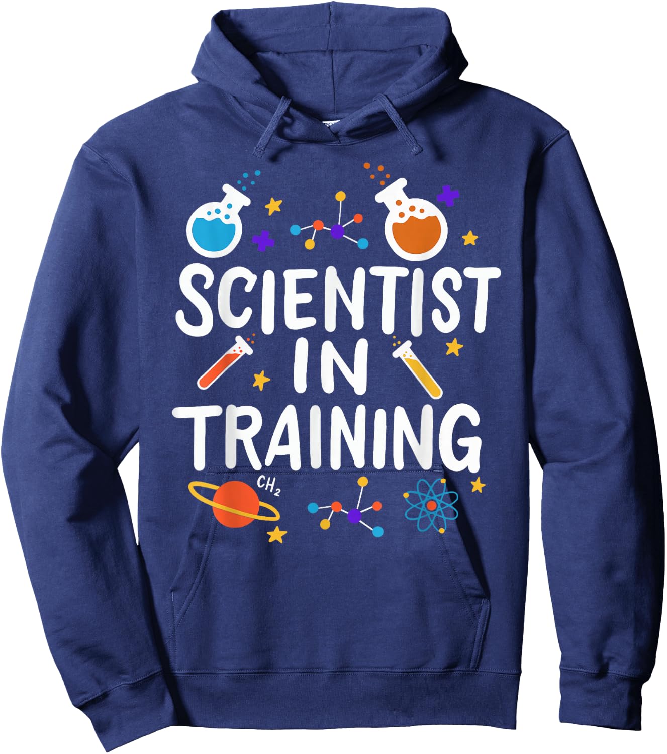 Science Kids School Studying Funny Scientist in Training Hoodie - Hoodie | Navy
