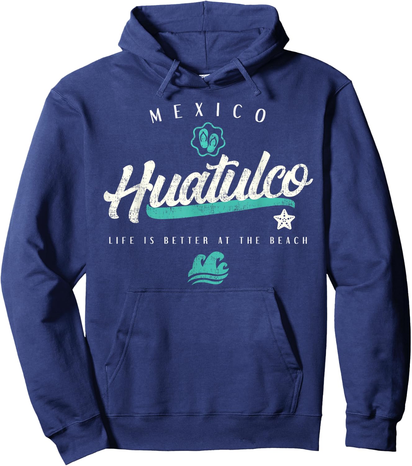 Huatulco Mexico Beach Hoodie - Hoodie | Navy