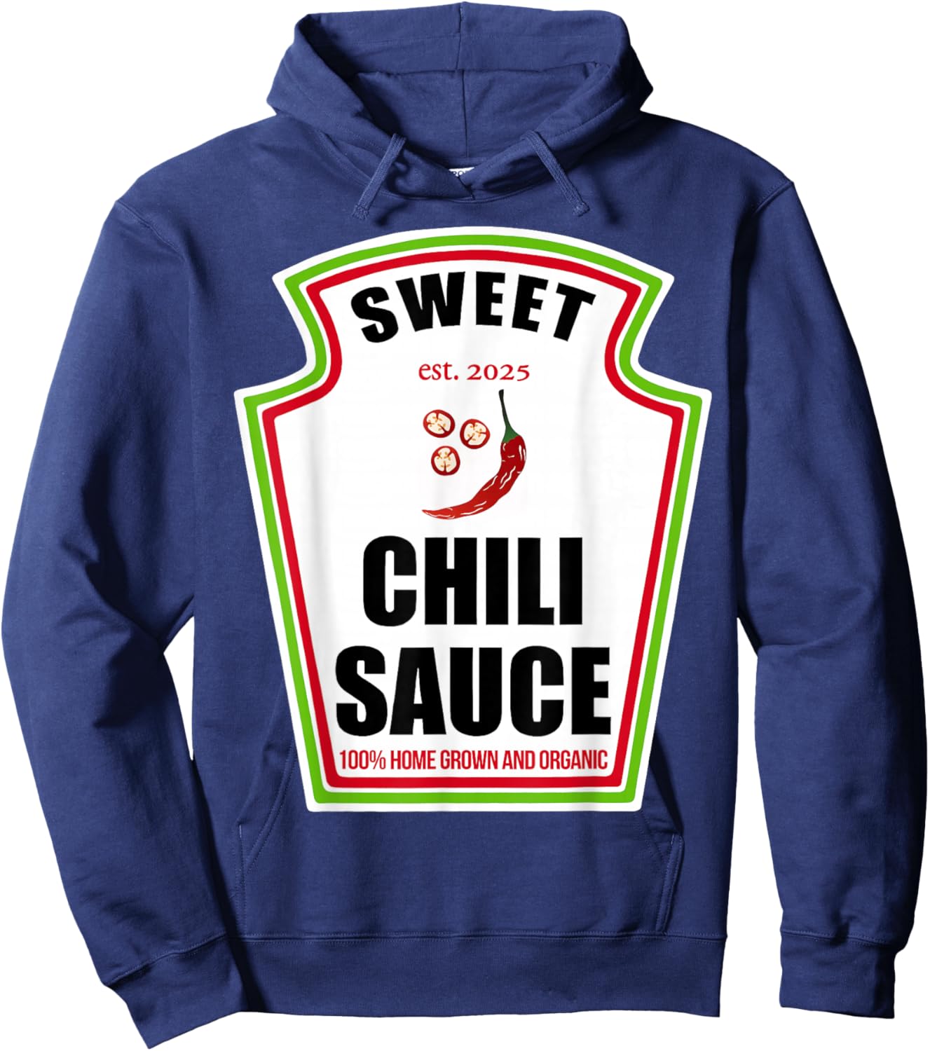 Sweet Chili Sauce Condiment Spice Costume Party Matching Hoodie - Hoodie | Navy