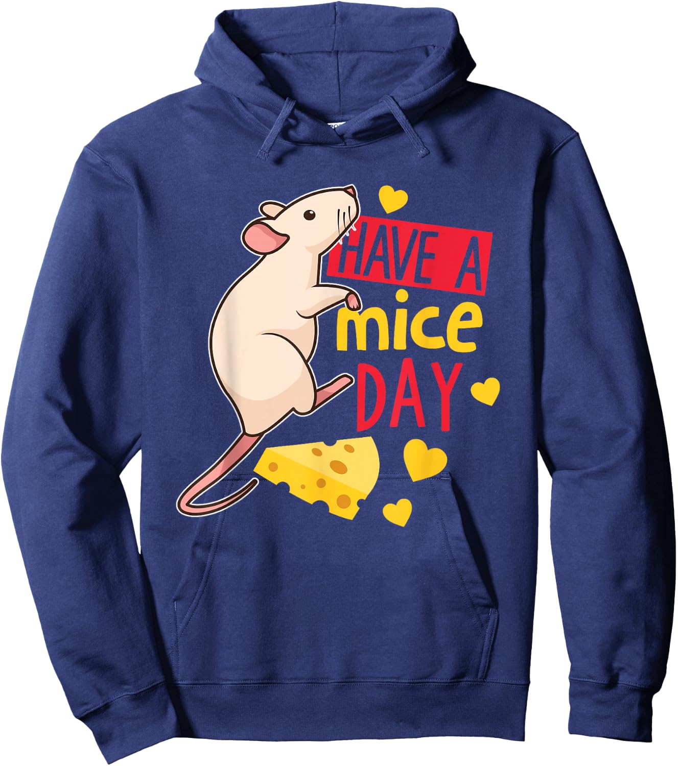 Have A Mice Day Mouse Hoodie - Hoodie | Navy