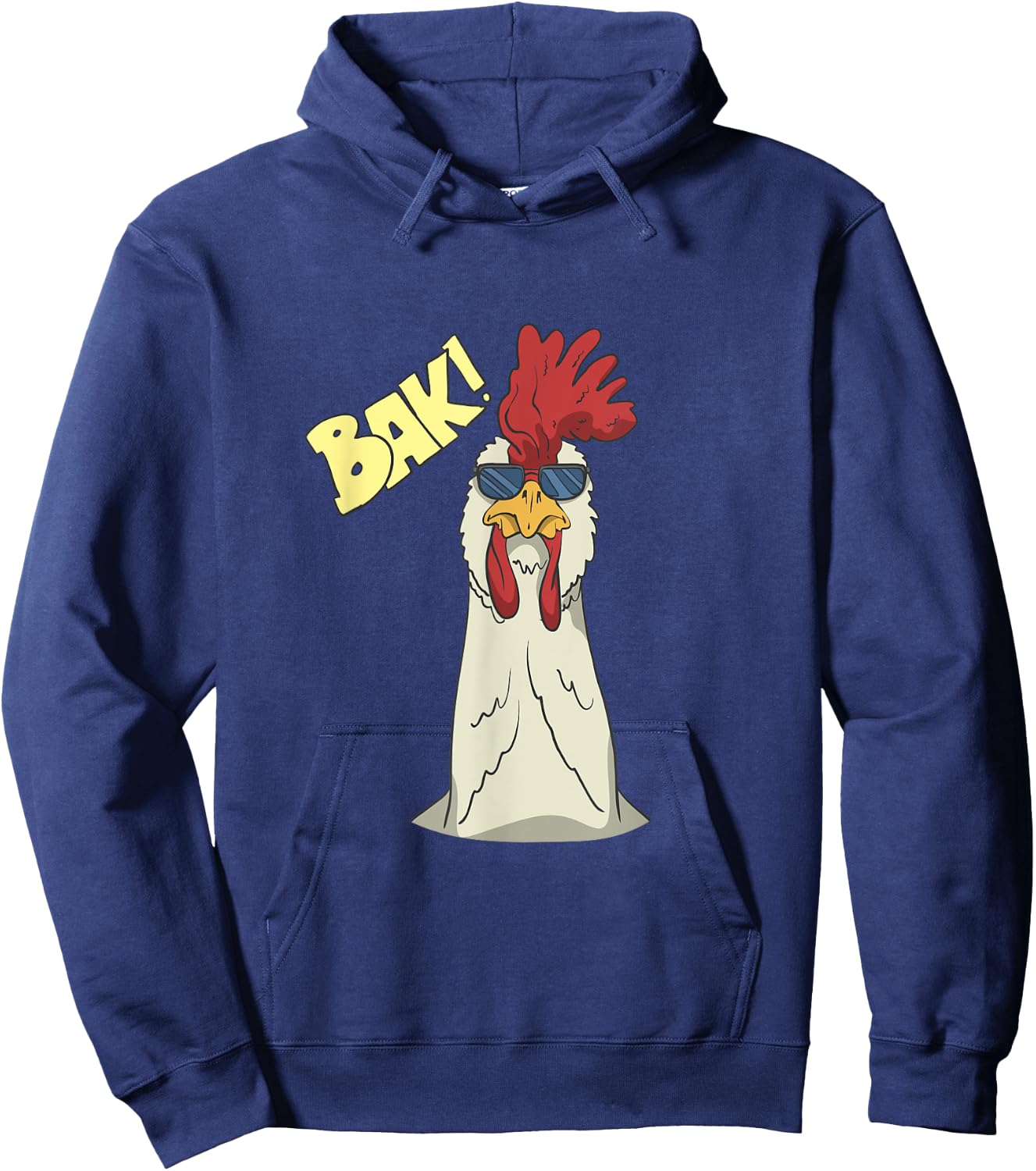Rooster With Sunglasses Hoodie - Hoodie | Navy