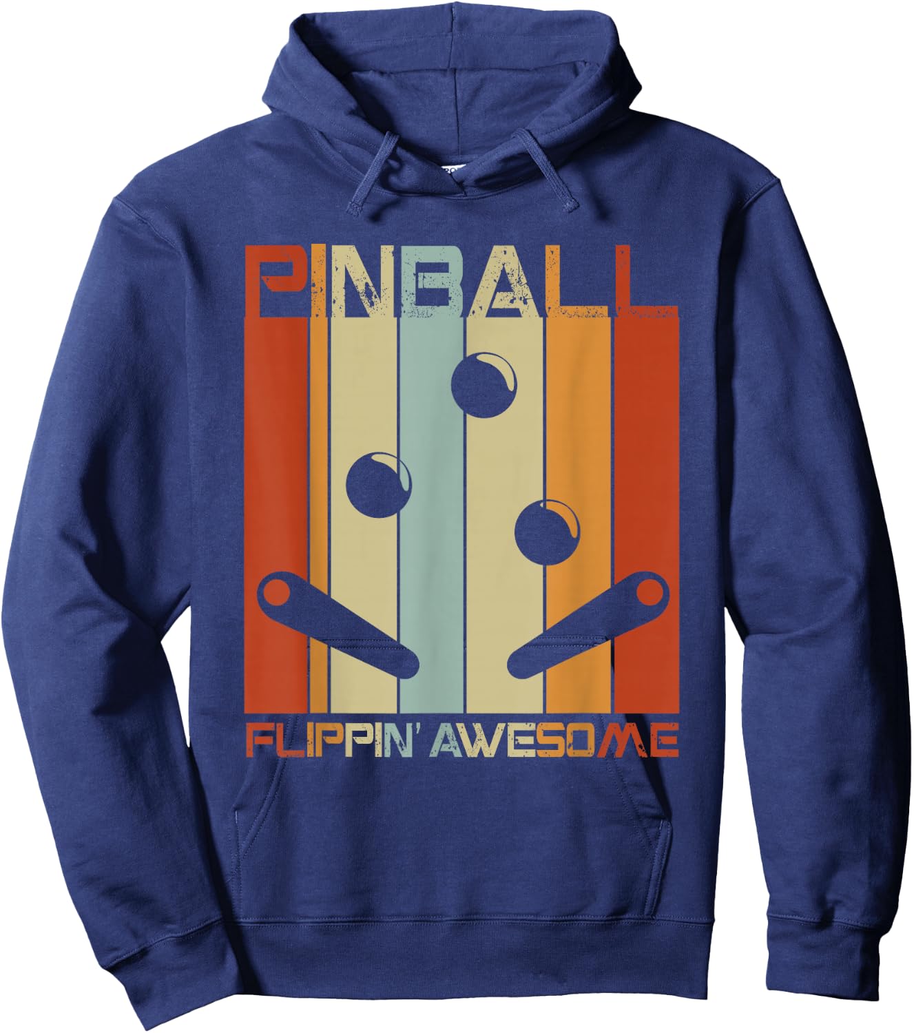 Pinball Funny Retro Vintage Arcade Game Machine Lover Gift Hoodie - Hoodie | Navy