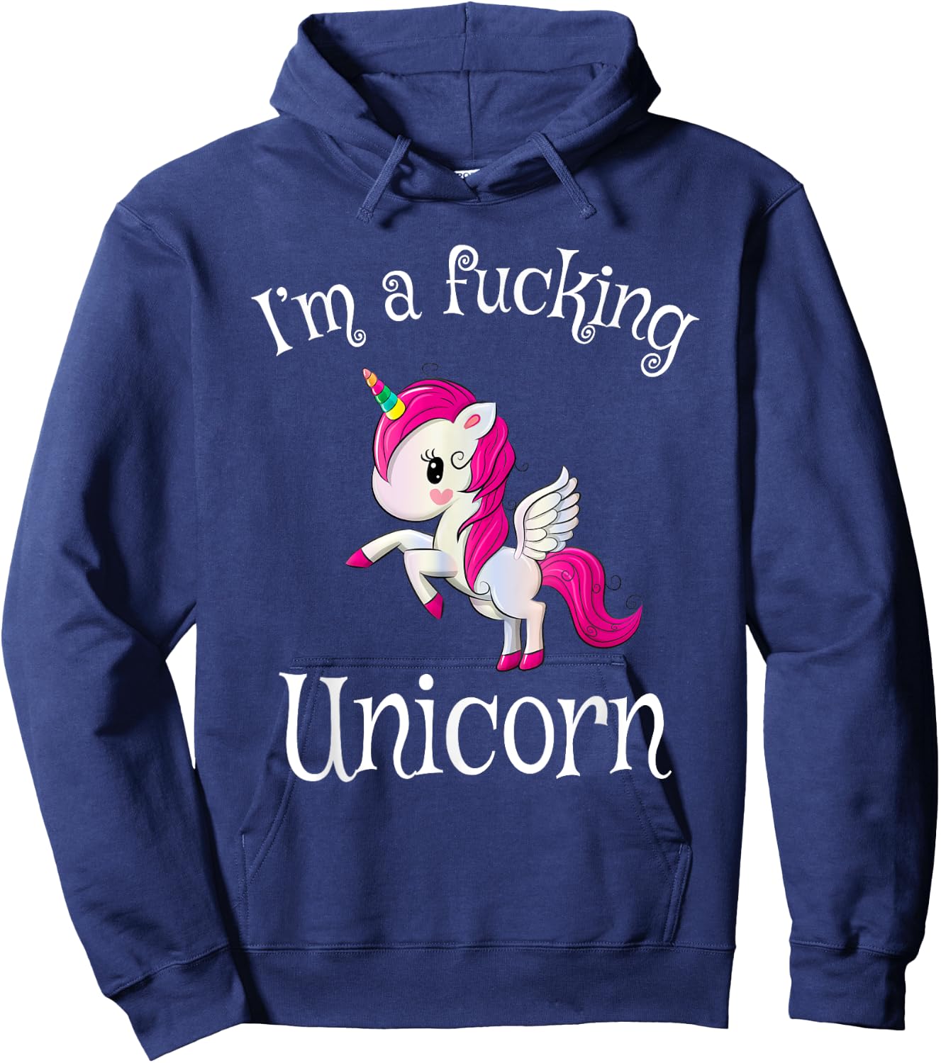I'm a fucking unicorn | Unicorn Halloween costume Hoodie - Hoodie | Navy