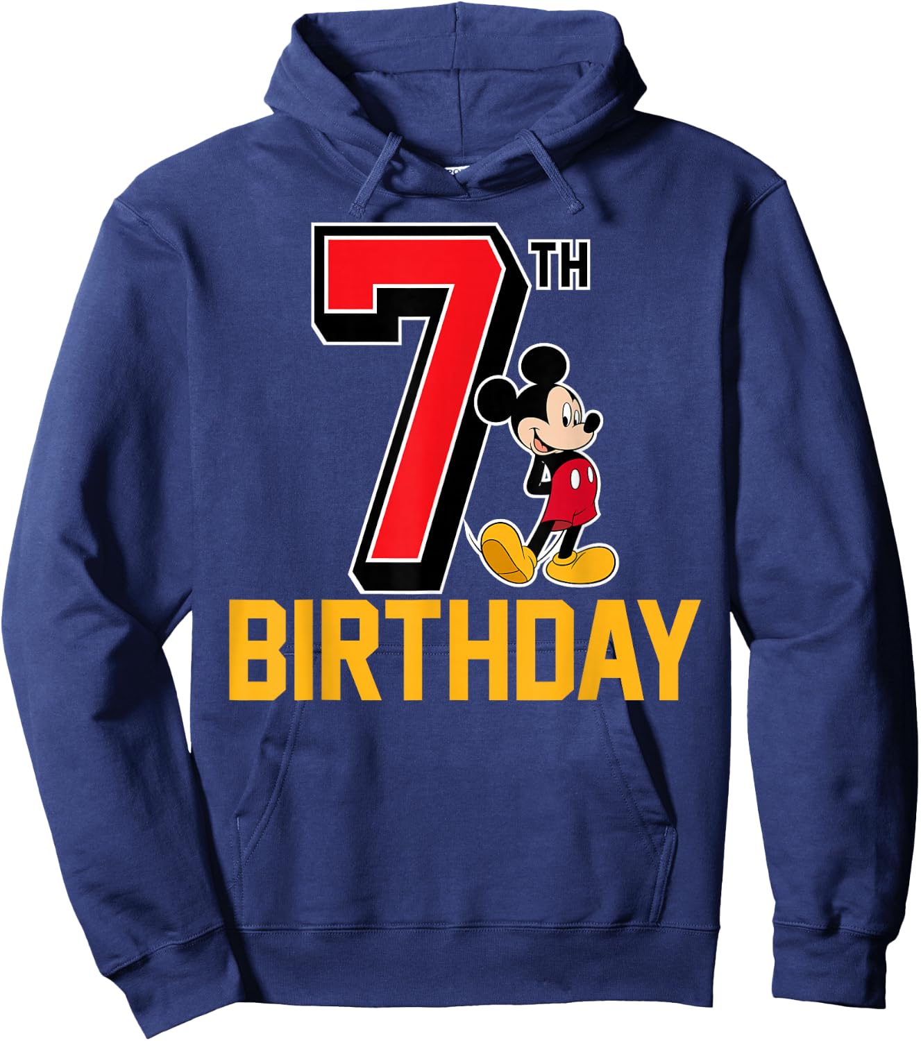 Disney - Mickey Mouse 7th Birthday Hoodie - Hoodie | Navy