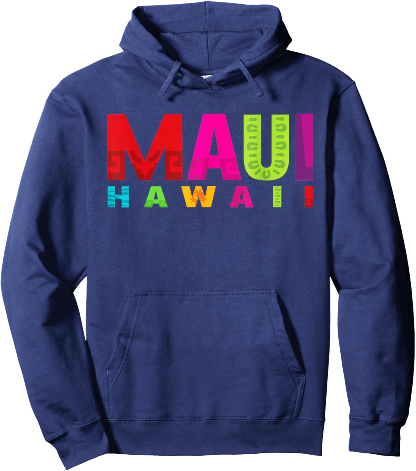 Surf Maui Hawaii Island Hawaiian Beach Surfing Aloha Surfer Hoodie - Hoodie | Navy
