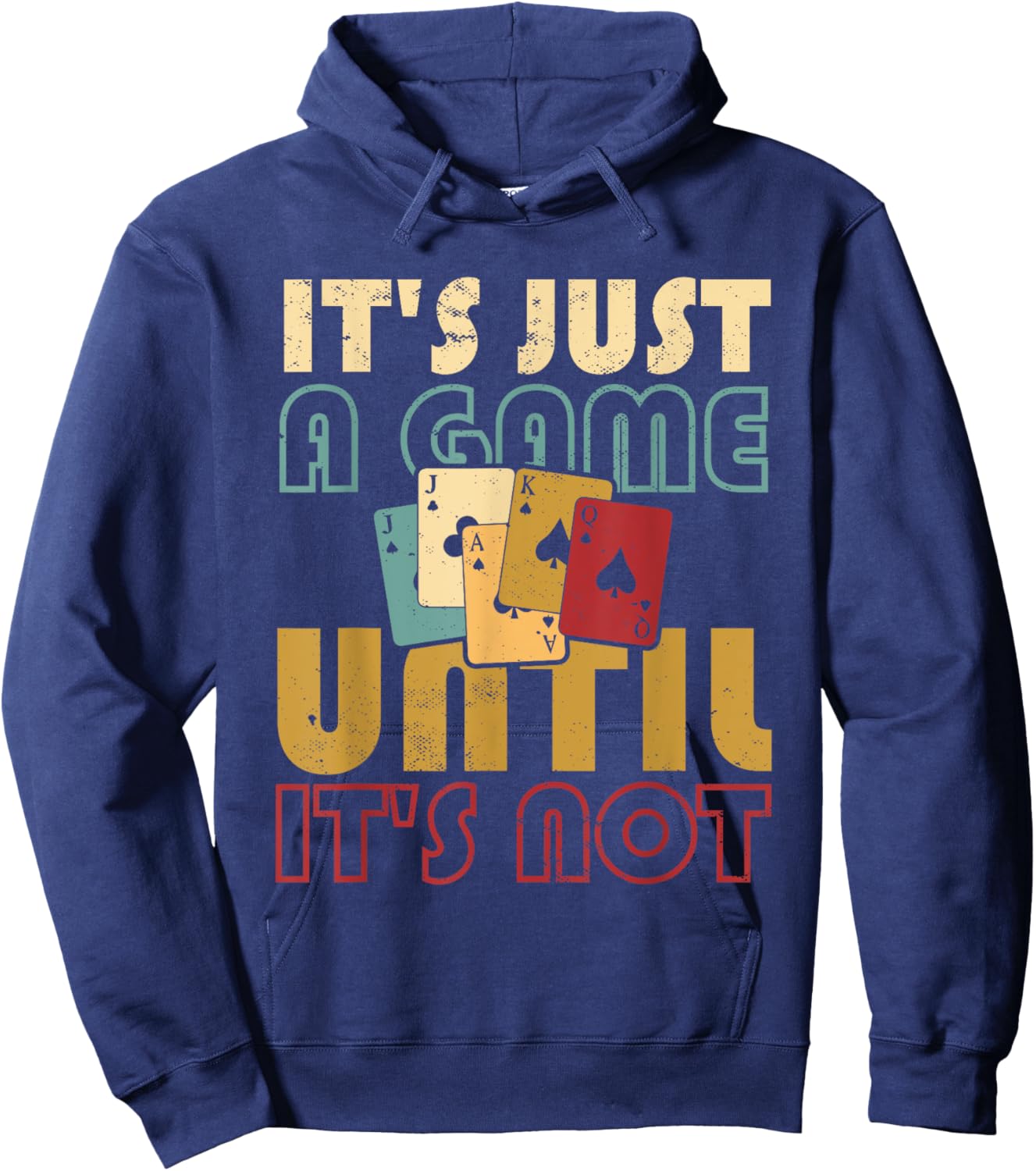 Funny Card Game Playing Euchre Player Gifts Euchre Player Card Game Lover Euchre Playing Hoodie - Hoodie | Navy