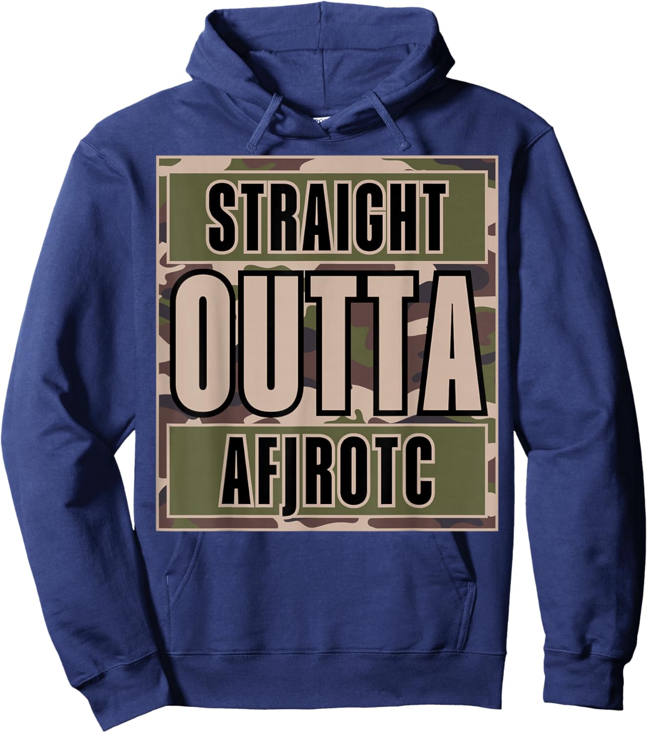 Straight Outta AFJROTC US Junior ROTC Cadet Funny AFJROTC Hoodie - Hoodie | Navy
