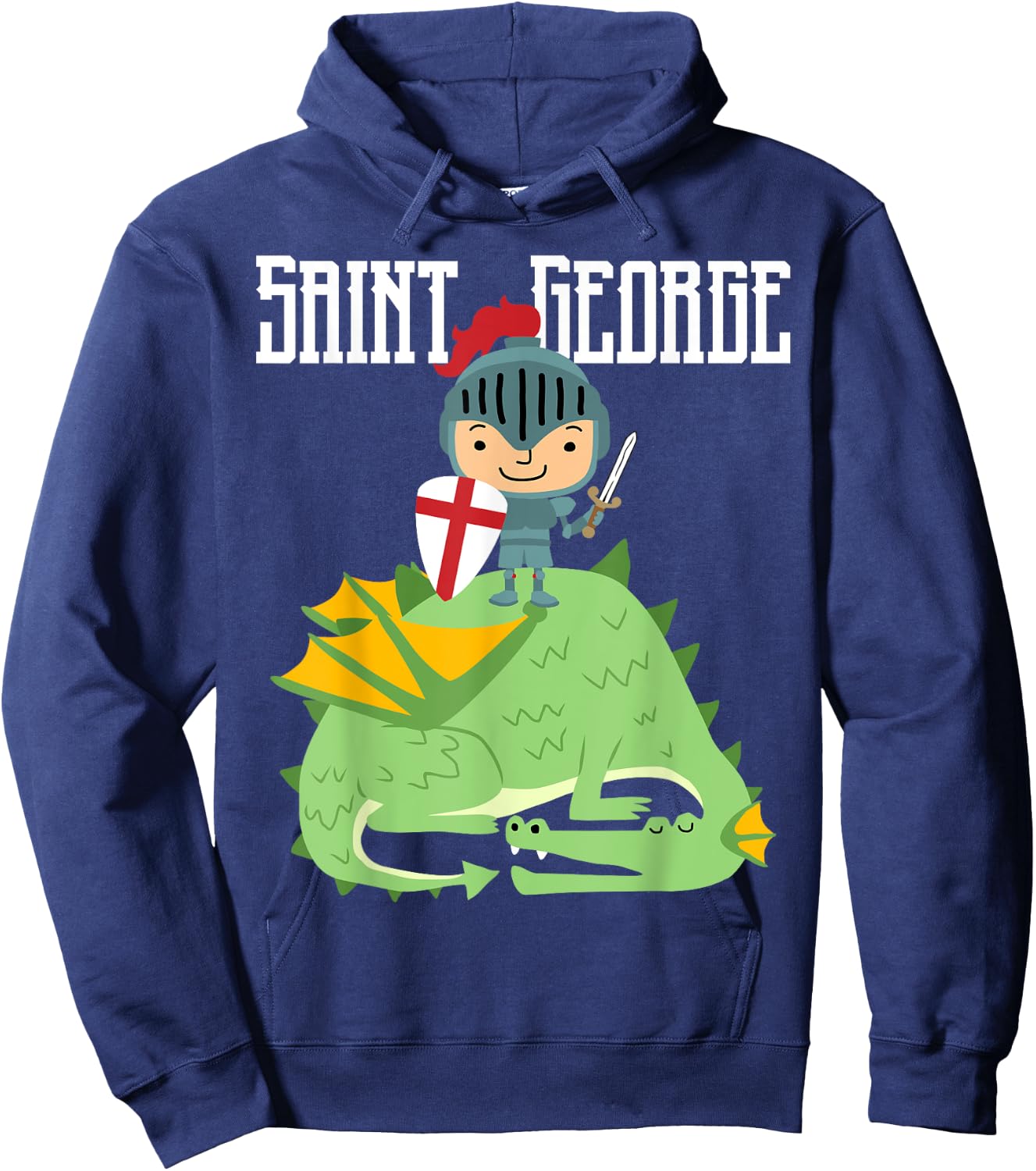 St. George and the Dragon Catholic Saint Kids Boys Hoodie - Hoodie | Navy