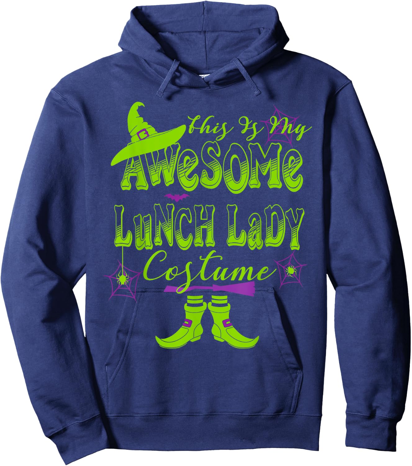 Halloween This Is My Awesome Lunch Lady Costume Cute Hoodie - Hoodie | Navy
