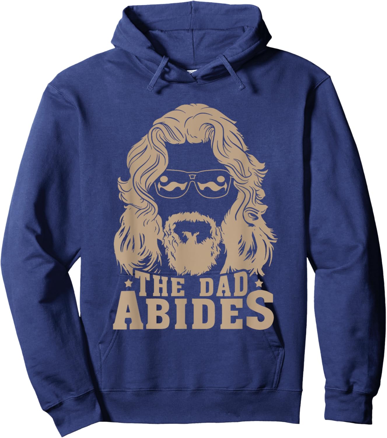 Vintage Retro The Dad Abides Funny Dad Father's Day Hoodie - Hoodie | Navy