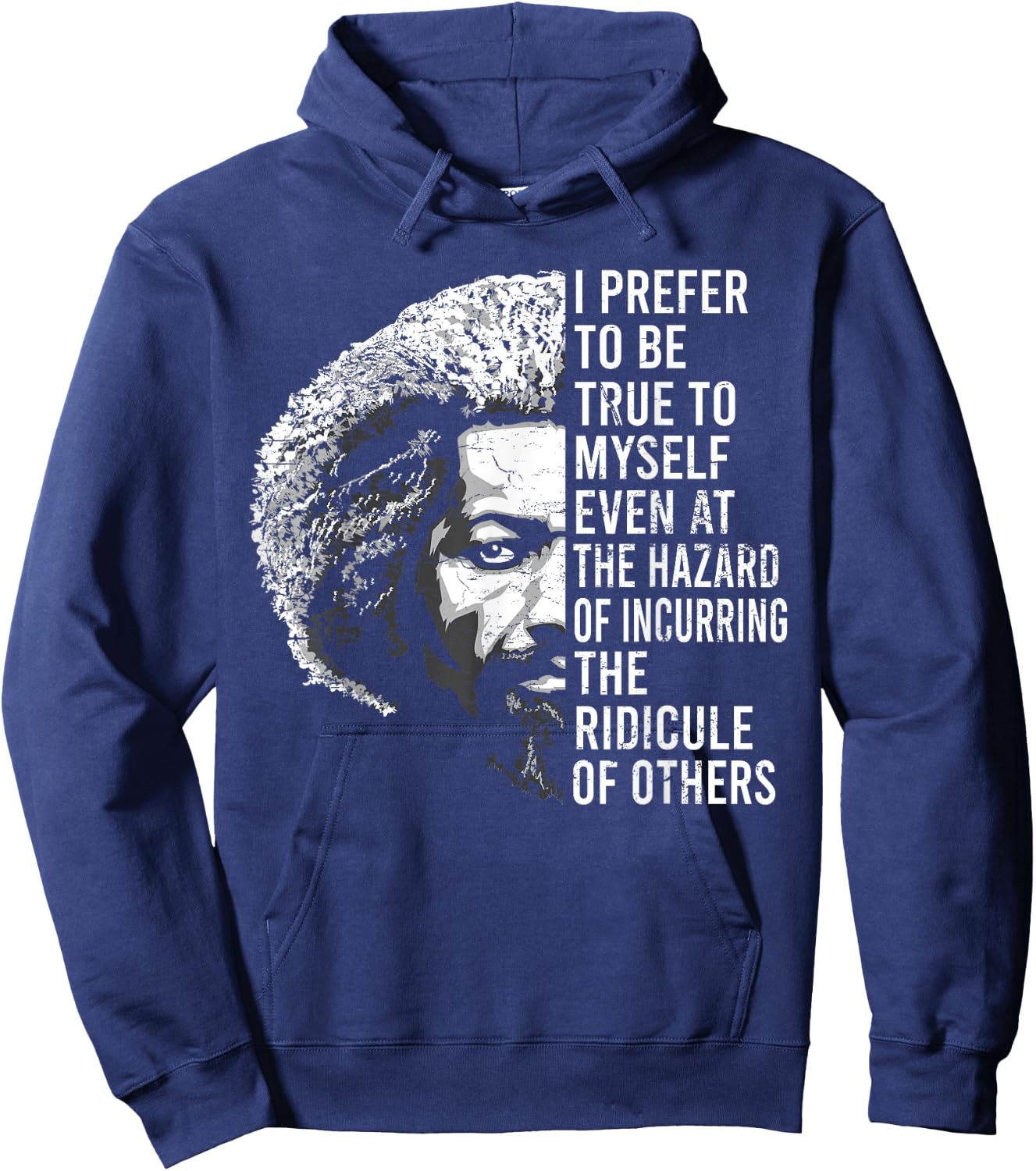 Frederick Douglass Quote Apparel Black History Month Vintage Hoodie - Hoodie | Navy