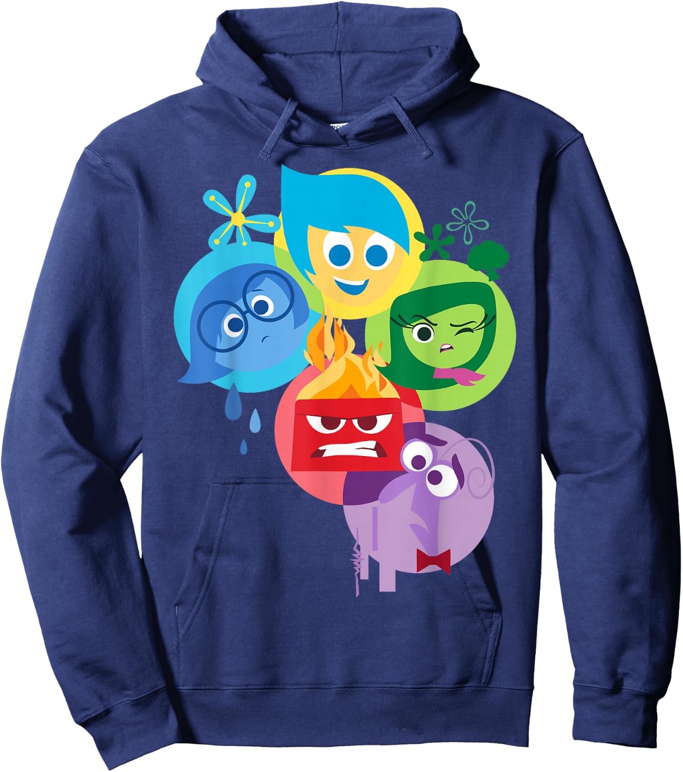 Disney Pixar Inside Out Simple Group Shot Graphic Hoodie - Hoodie | Navy