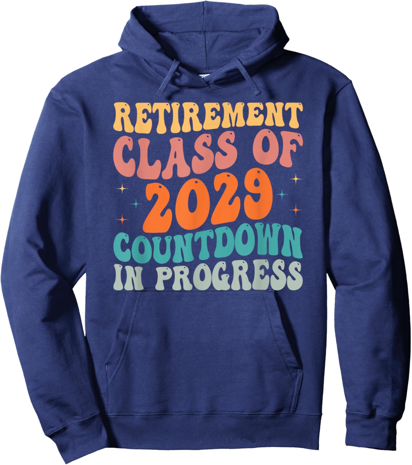 Retirement Class of 2029 Teacher Retirement Loading Gift Hoodie - Hoodie | Navy