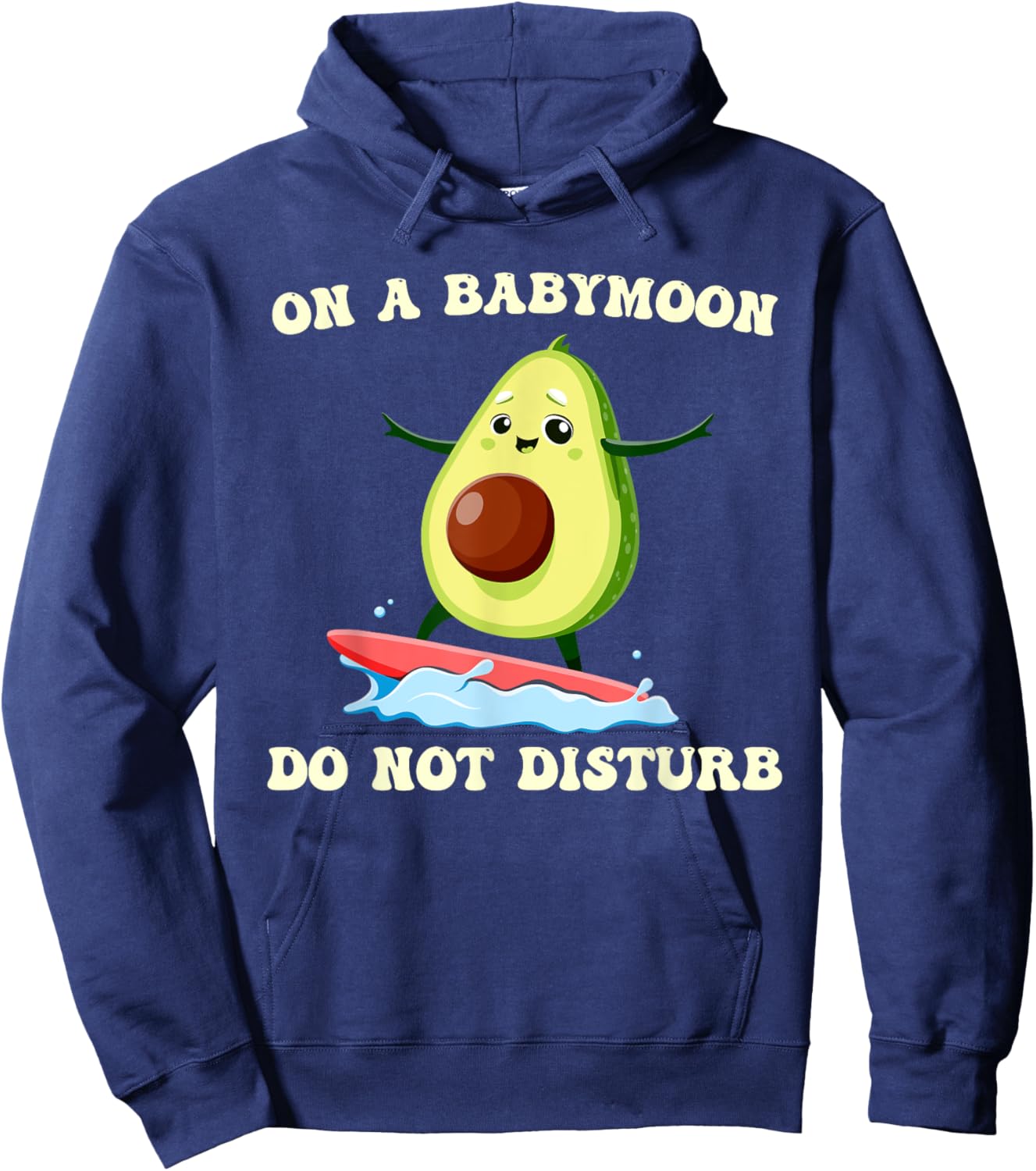 Future Mommy ON A BABYMOON DON'T DISTURB Soon Mom Hoodie - Hoodie | Navy