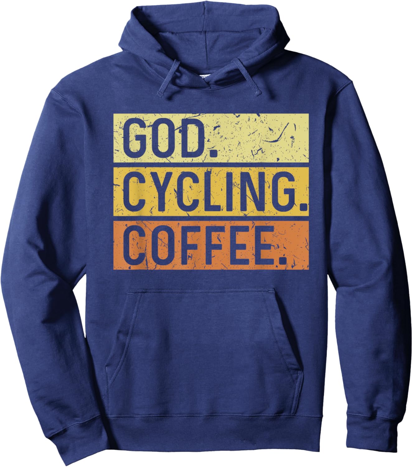 God Cycling Coffee Jesus Mountain Bike MTB Biking Hoodie - Hoodie | Navy