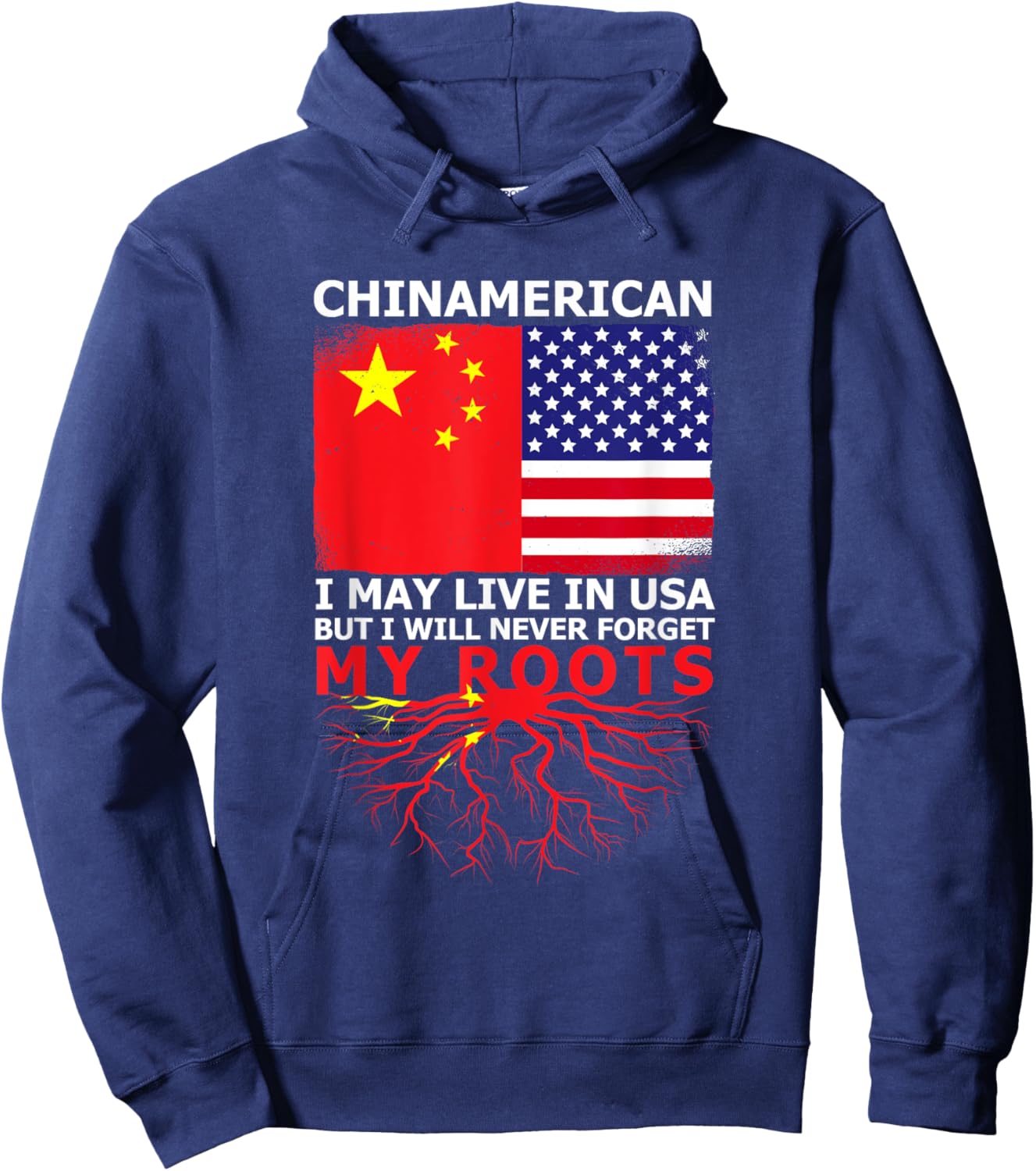 Chinese pride of China Origin Hoodie - Hoodie | Navy