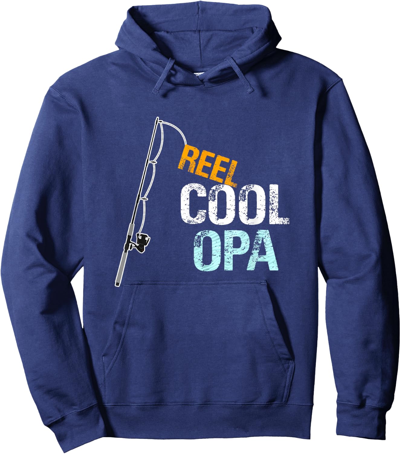 Opa Gift from Granddaughter Grandson Reel Cool Opa Hoodie - Hoodie | Navy