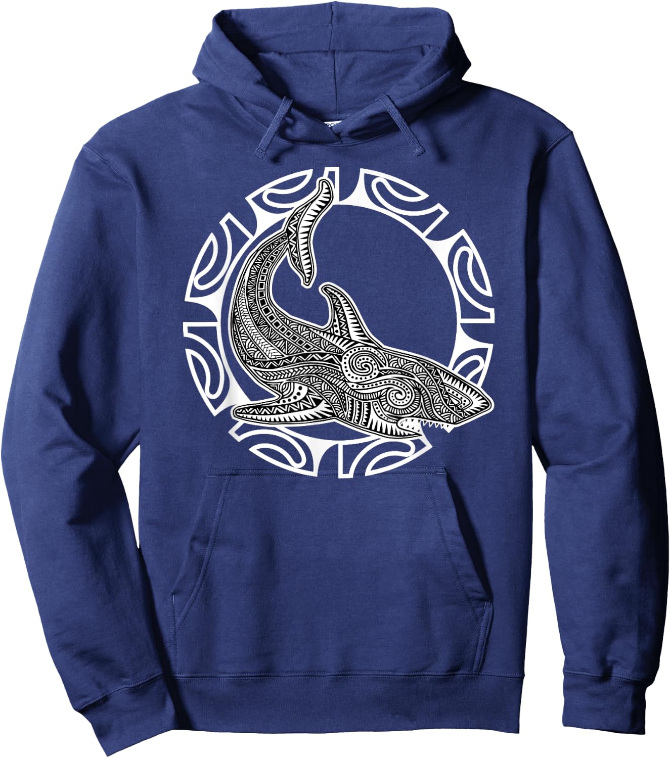 Shark Culture Symbol Haka Maori Dance New Zealand Hoodie - Hoodie | Navy