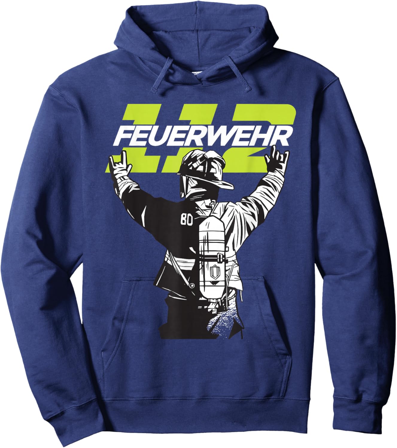 Feuerwehr Retten, Löschen, Bergen, Schützen 112 Herren Mann Hoodie - Hoodie | Navy