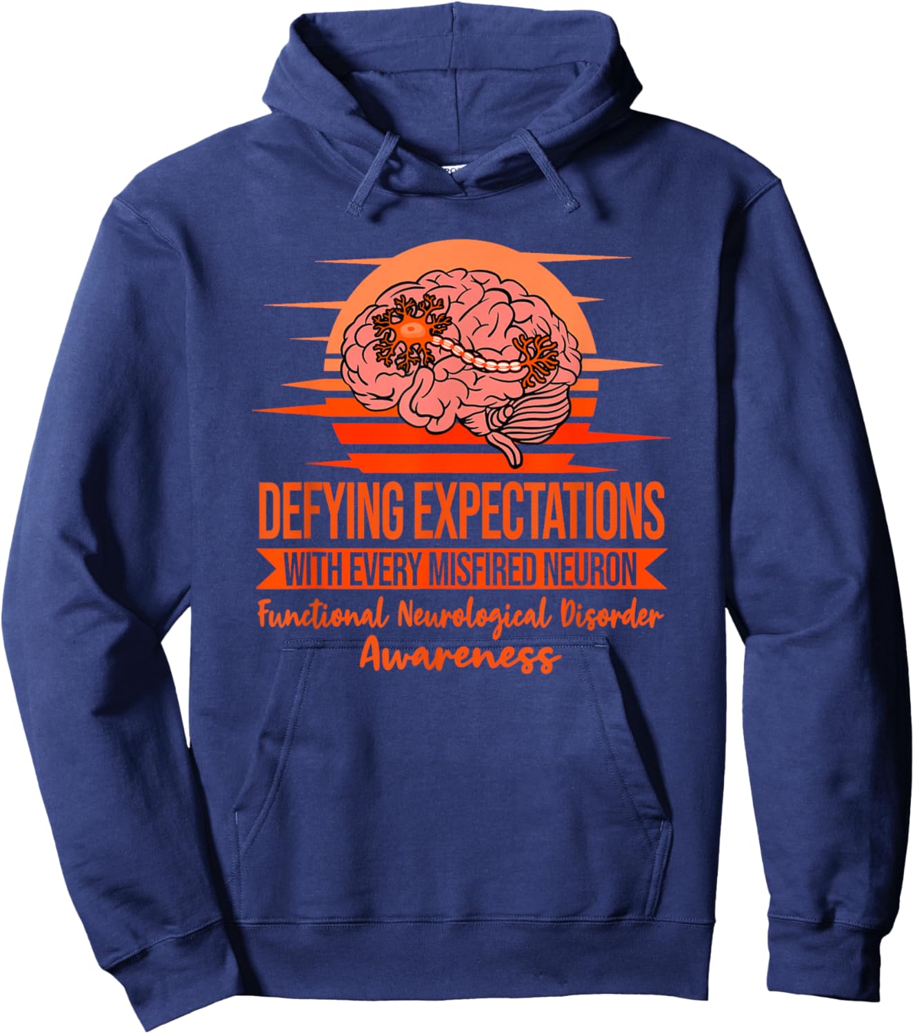 Functional Neurological Disorder Awareness Hoodie - Hoodie | Navy