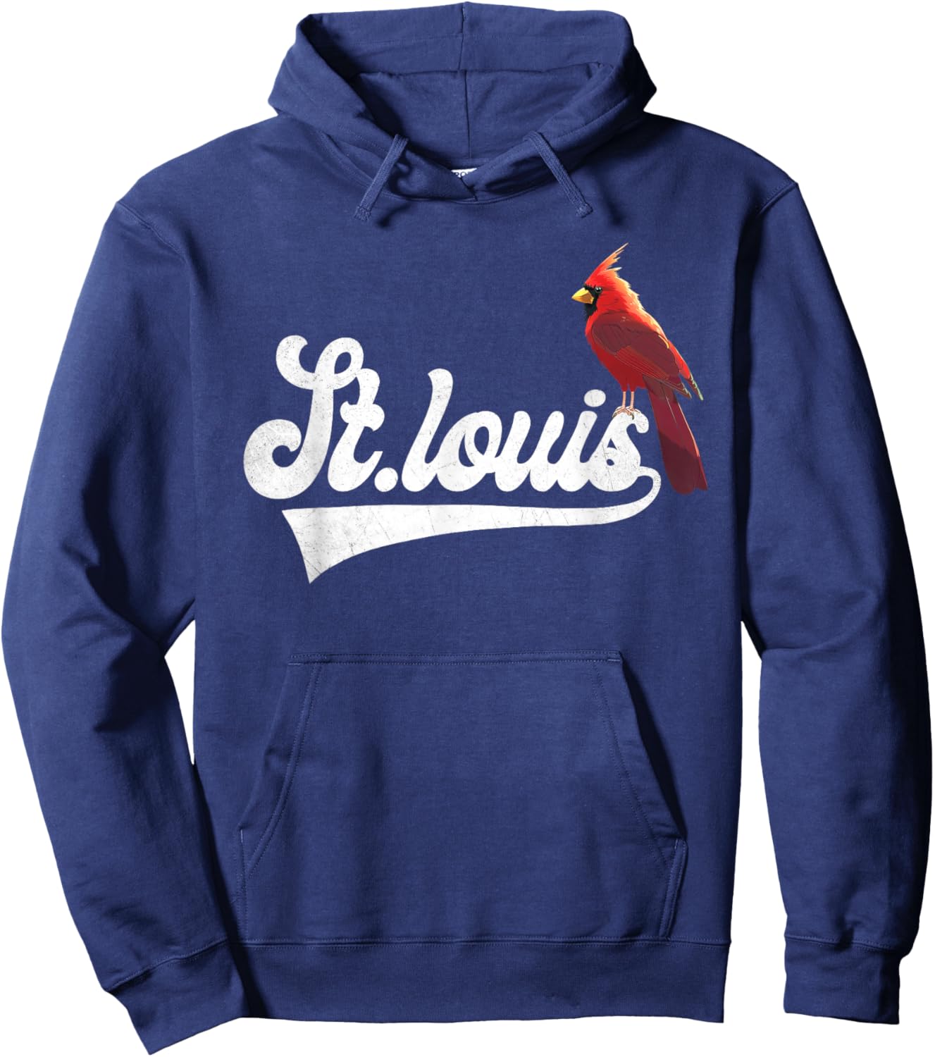 Vintage St.Louis Perchwing Graphic Throwback Styles Hoodie - Hoodie | Navy