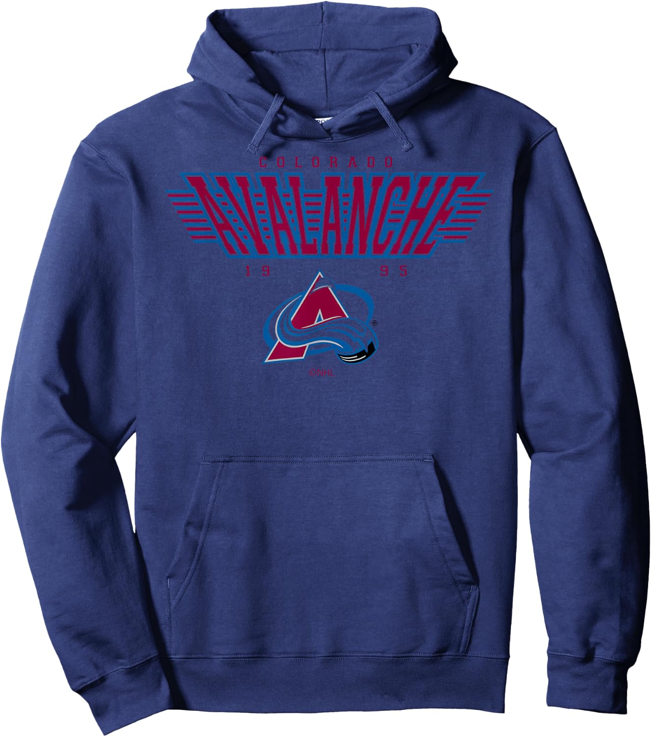 Colorado Avalanche Laser White Officially Licensed Hoodie - Hoodie | Navy