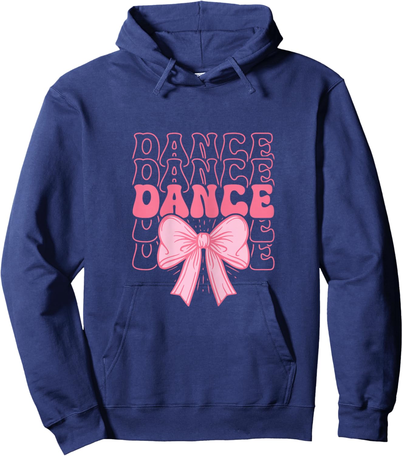 Cute Dance Coquette Bow Kids Girls Ballet Dancing Hoodie - Hoodie | Navy