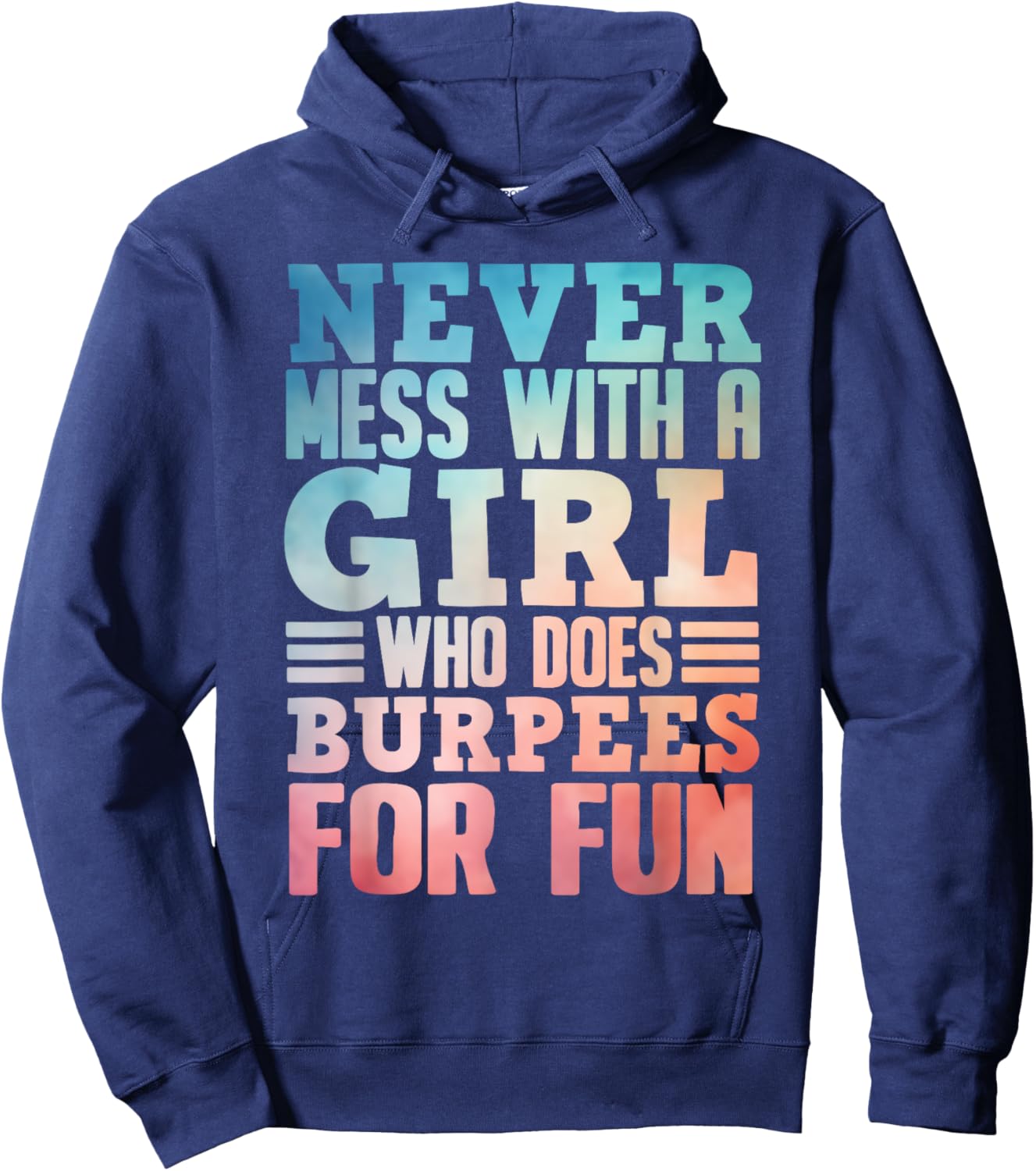 Funny Burpee Art For Girls Women Fitness Workout Gym Burpees Hoodie - Hoodie | Navy