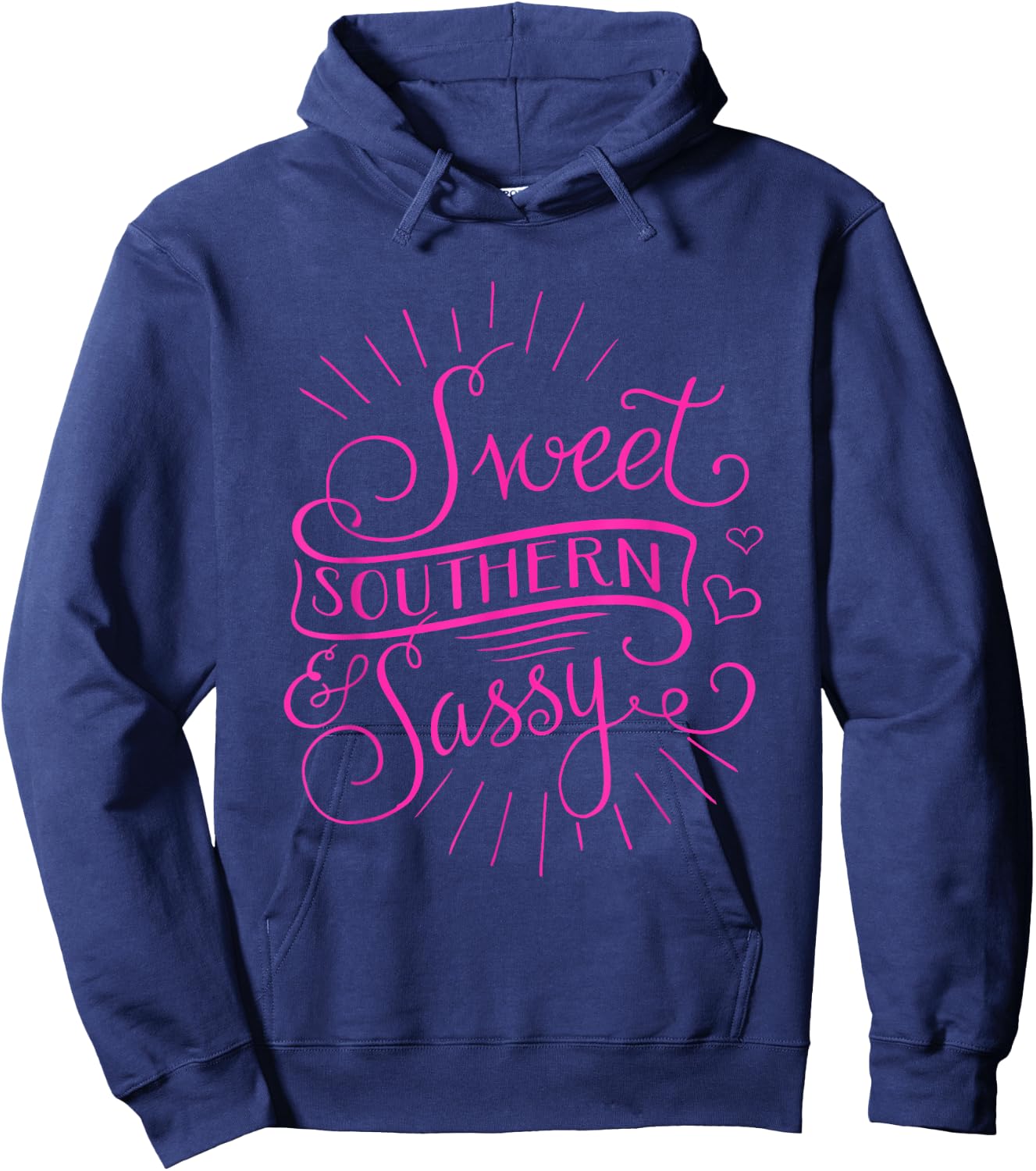 Sassy Southern Girls Attitude Cowboy Boots Rodeo Ladies Hoodie - Hoodie | Navy