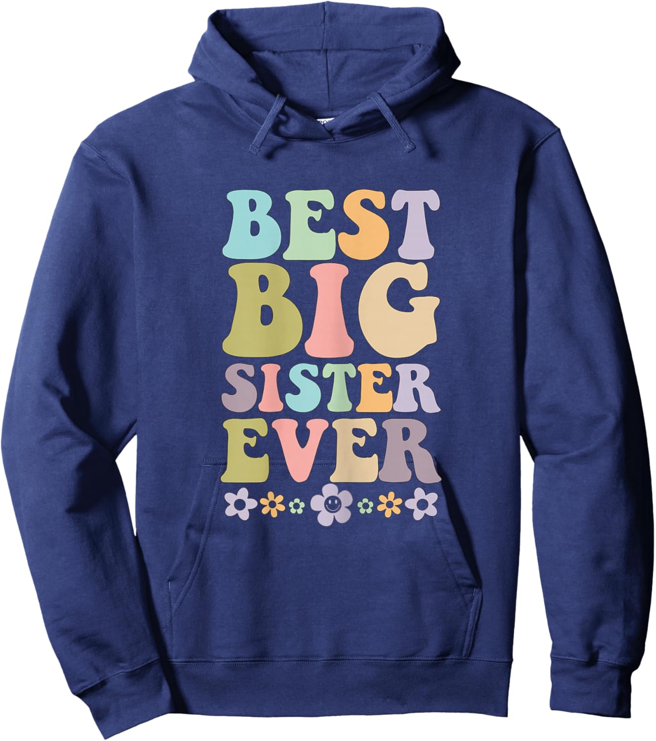 Big Sister Shirt for Girls – Baby Announcements, and Family Hoodie - Hoodie | Navy