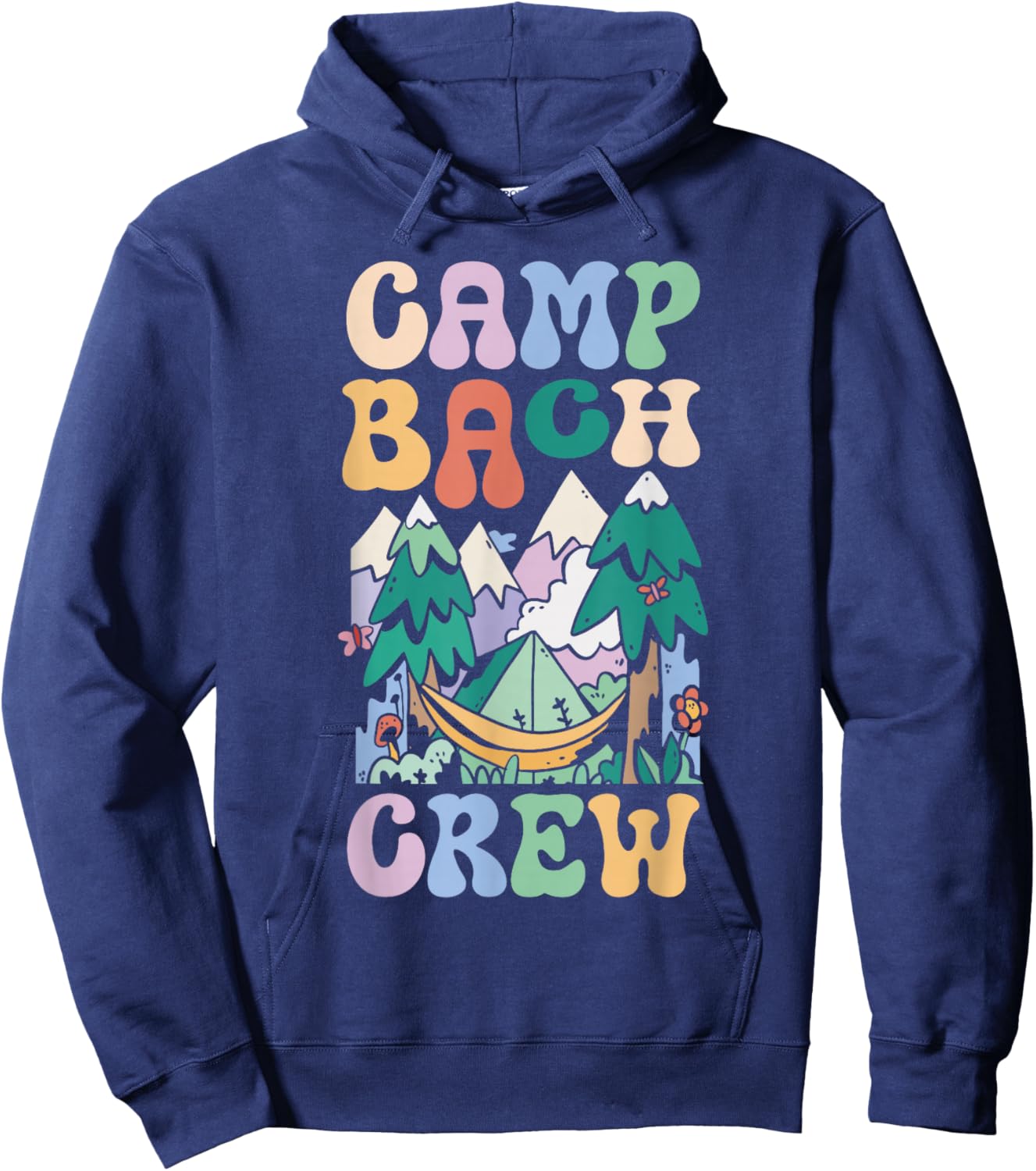 Camping Bridal Party Camp Bachelorette Camp Bach Crew Hoodie - Hoodie | Navy