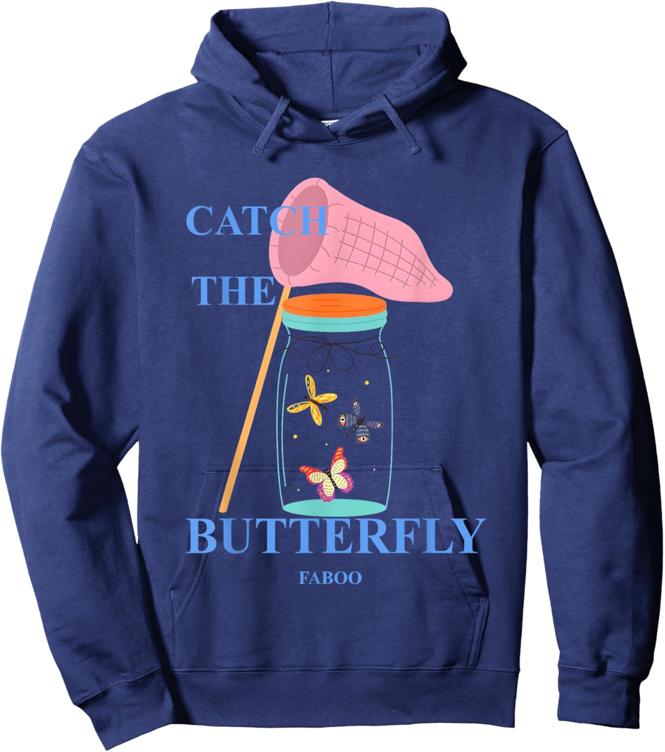 Faboo André Catch The Butterfly Hoodie - Hoodie | Navy